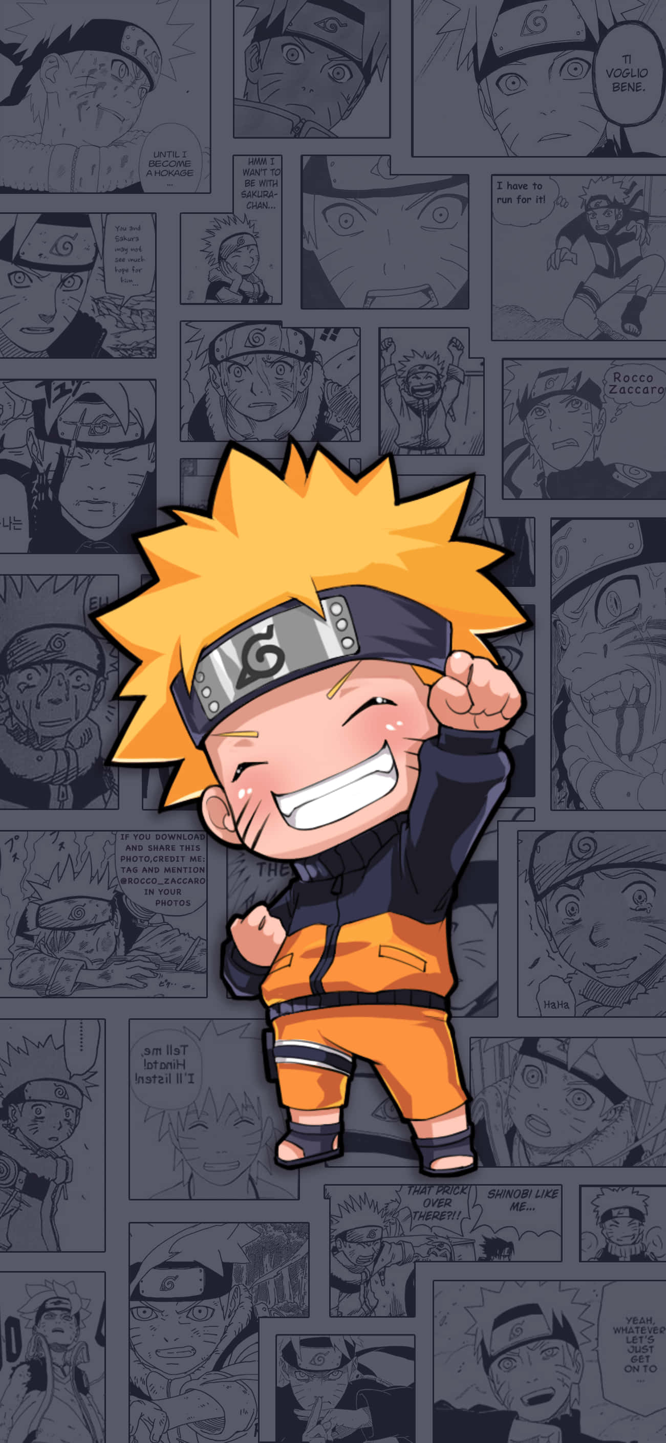 Sevimli Naruto Chibi Duvar Kağıdı