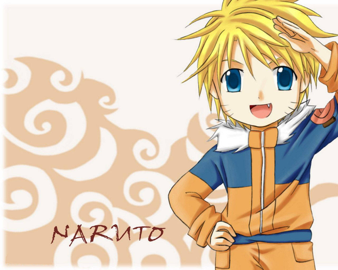Sevimli Naruto Çizgi Film Posteri Duvar Kağıdı