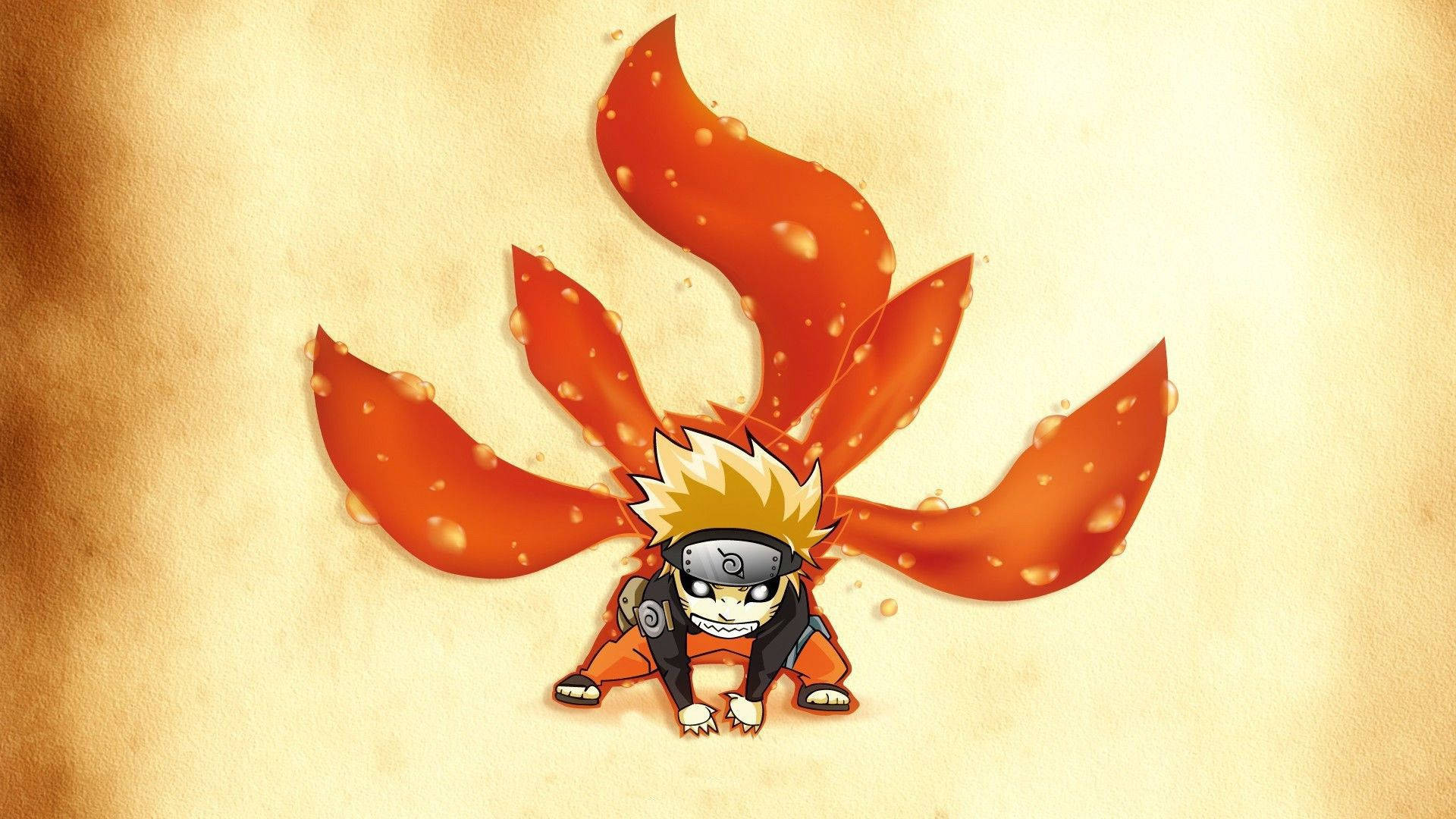 Sevimli Naruto Kyuubi Sanatı Duvar Kağıdı