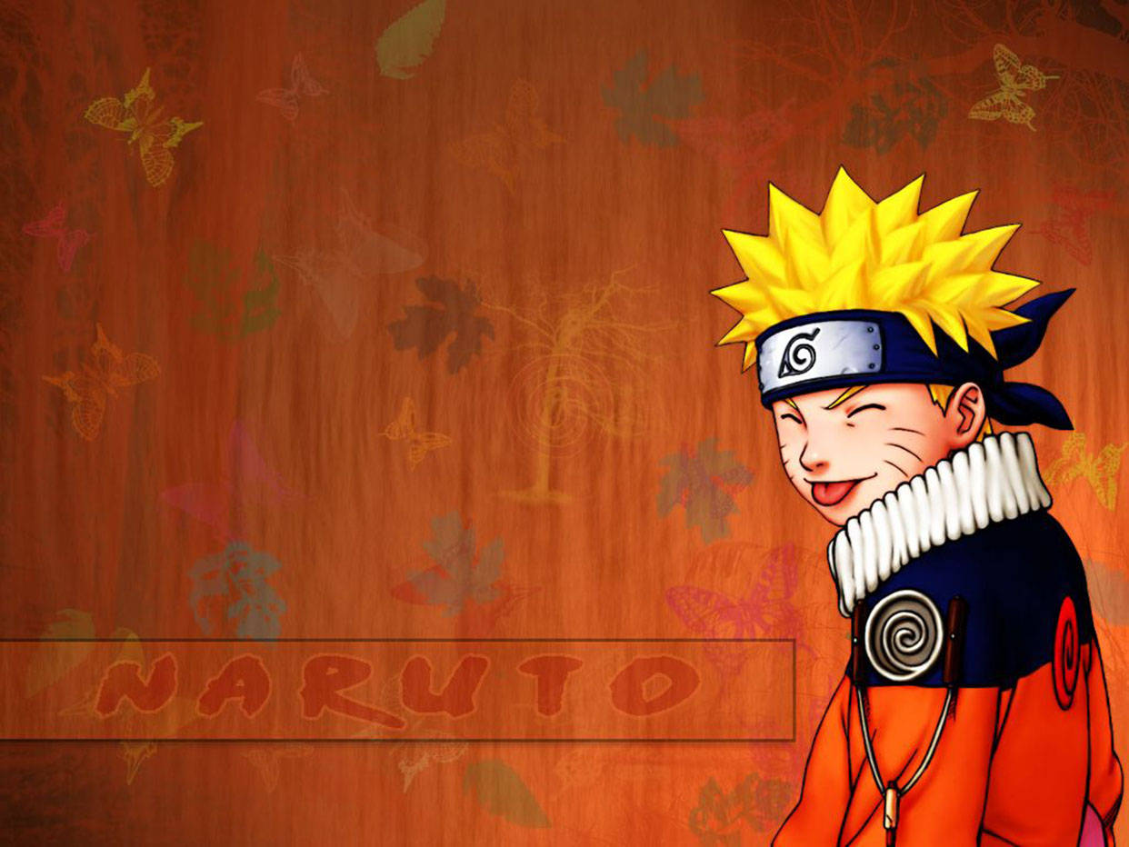 Sevimli Naruto Sonbahar Estetiği Duvar Kağıdı