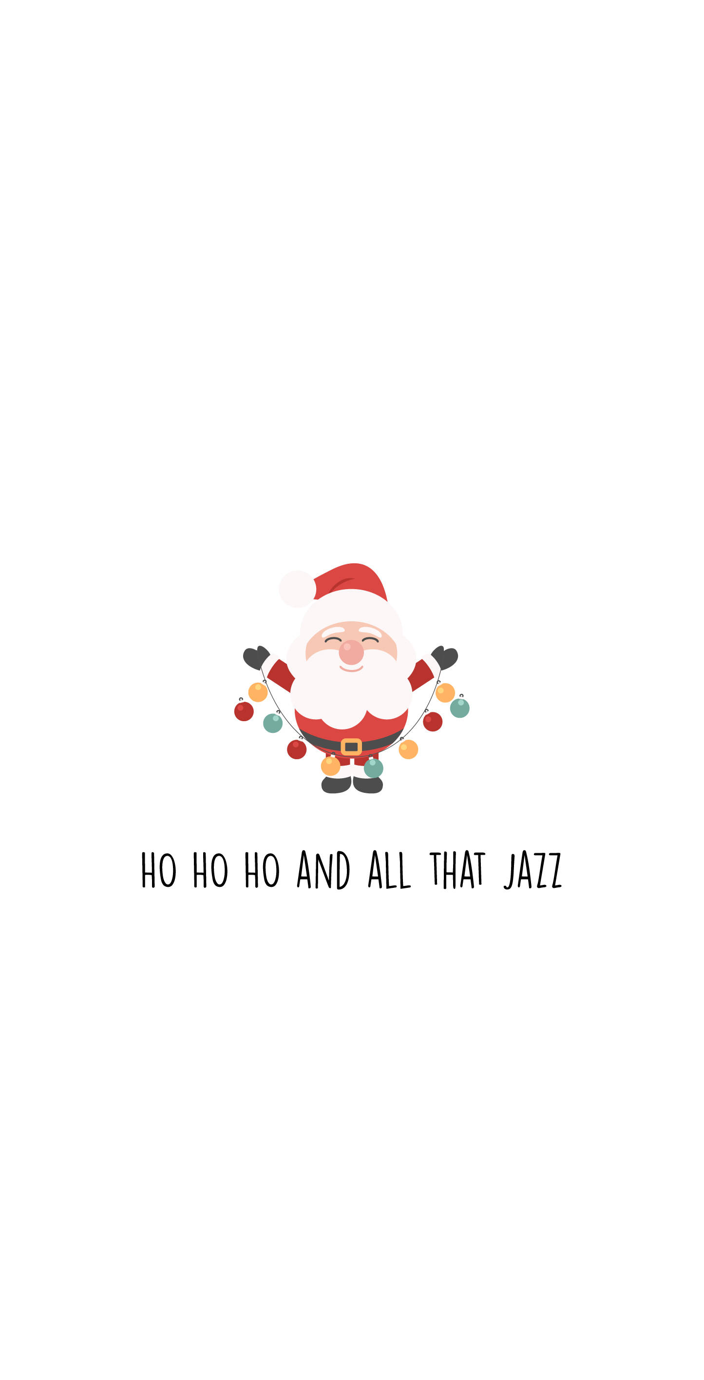 Sevimli Noel Baba Basit Noel Duvar Kağıdı