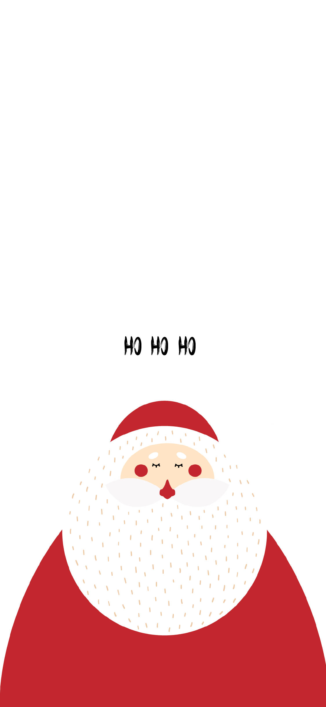 Sevimli Noel iPhone Noel Baba Duvar Kağıdı
