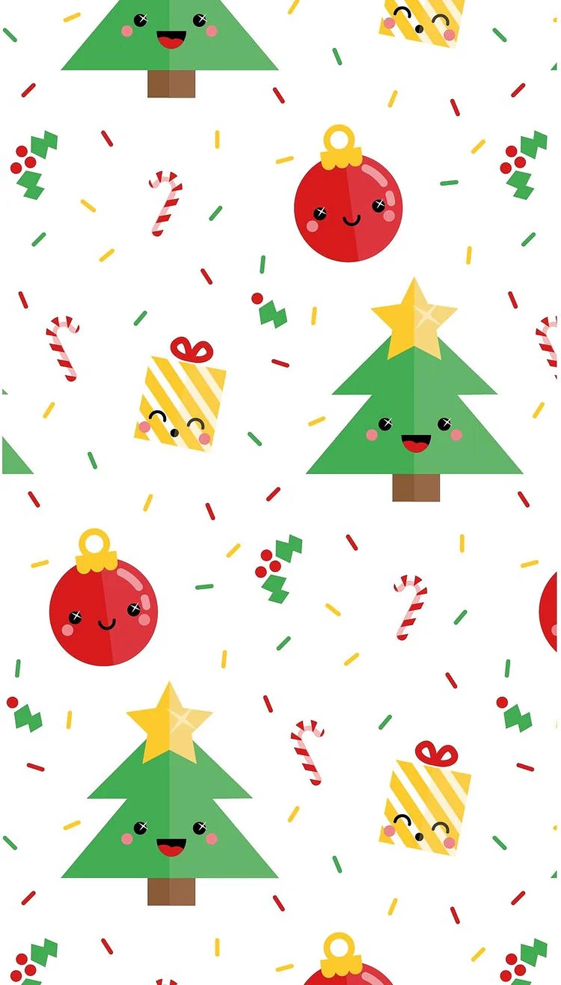 Sevimli Noel Süsleri Duvar Kağıdı