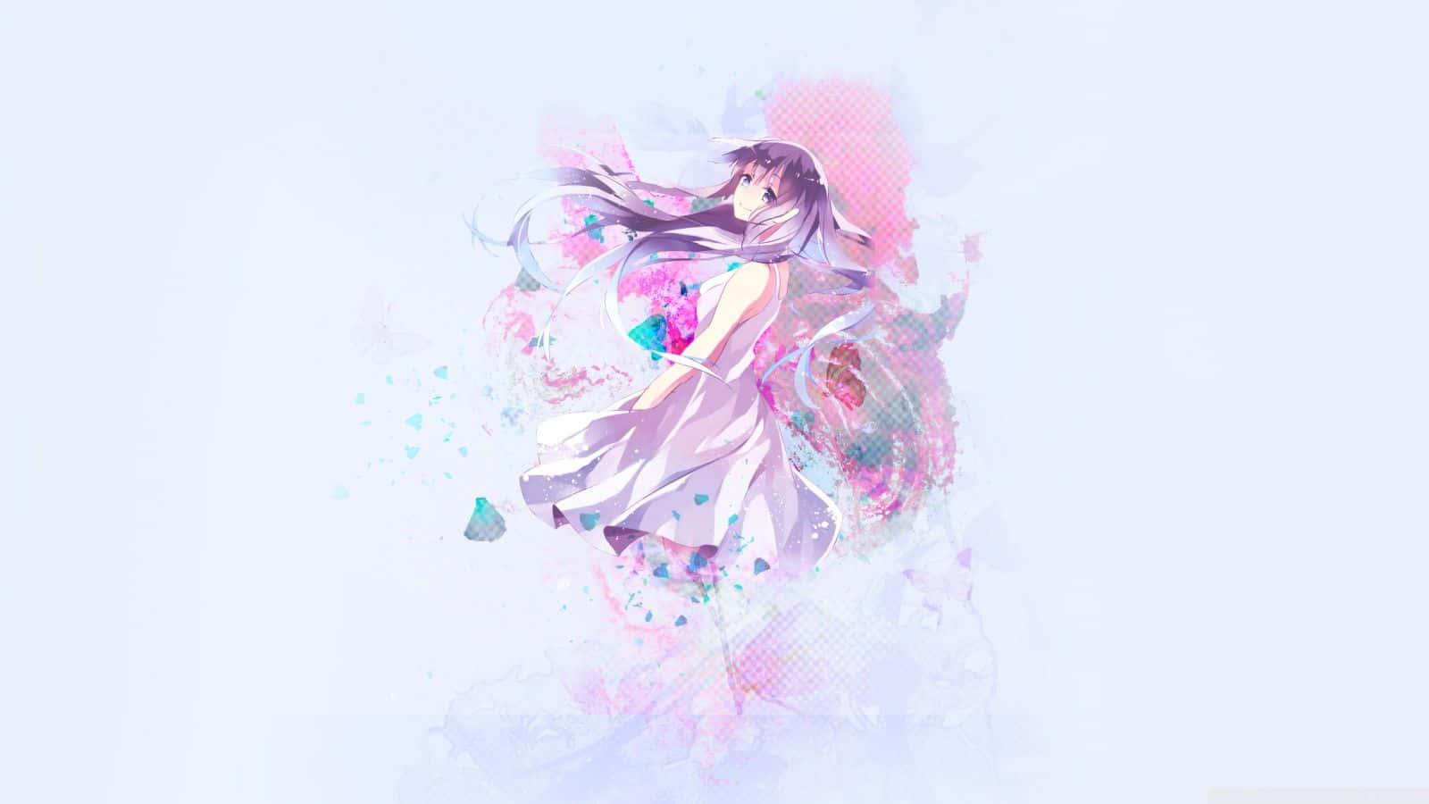 Sevimli Pastel Anime Kızı Duvar Kağıdı