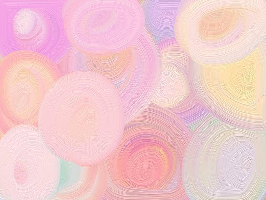 Sevimli Pastel Daireler Duvar Kağıdı