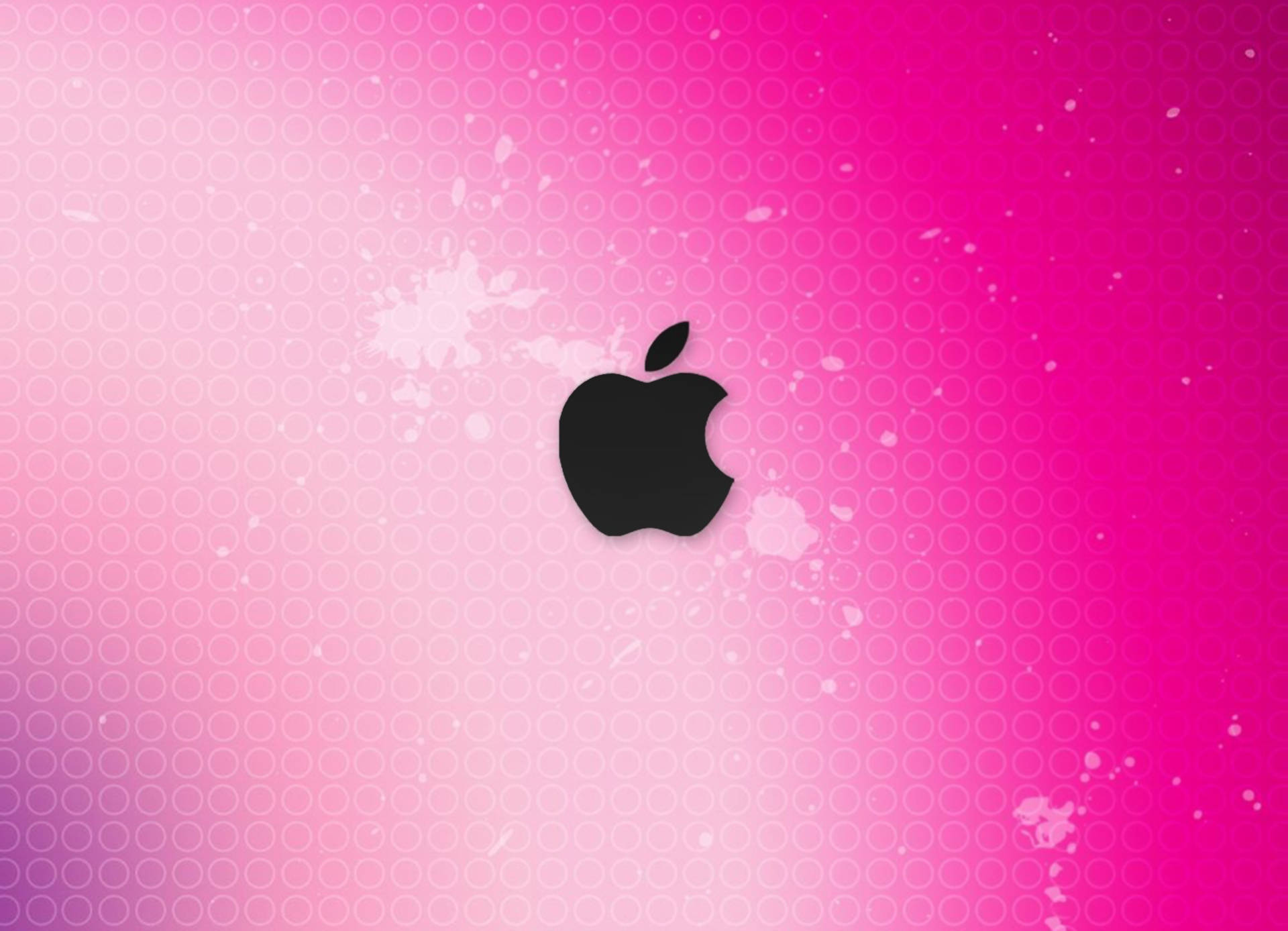 Sevimli Pembe Apple Logosu Duvar Kağıdı