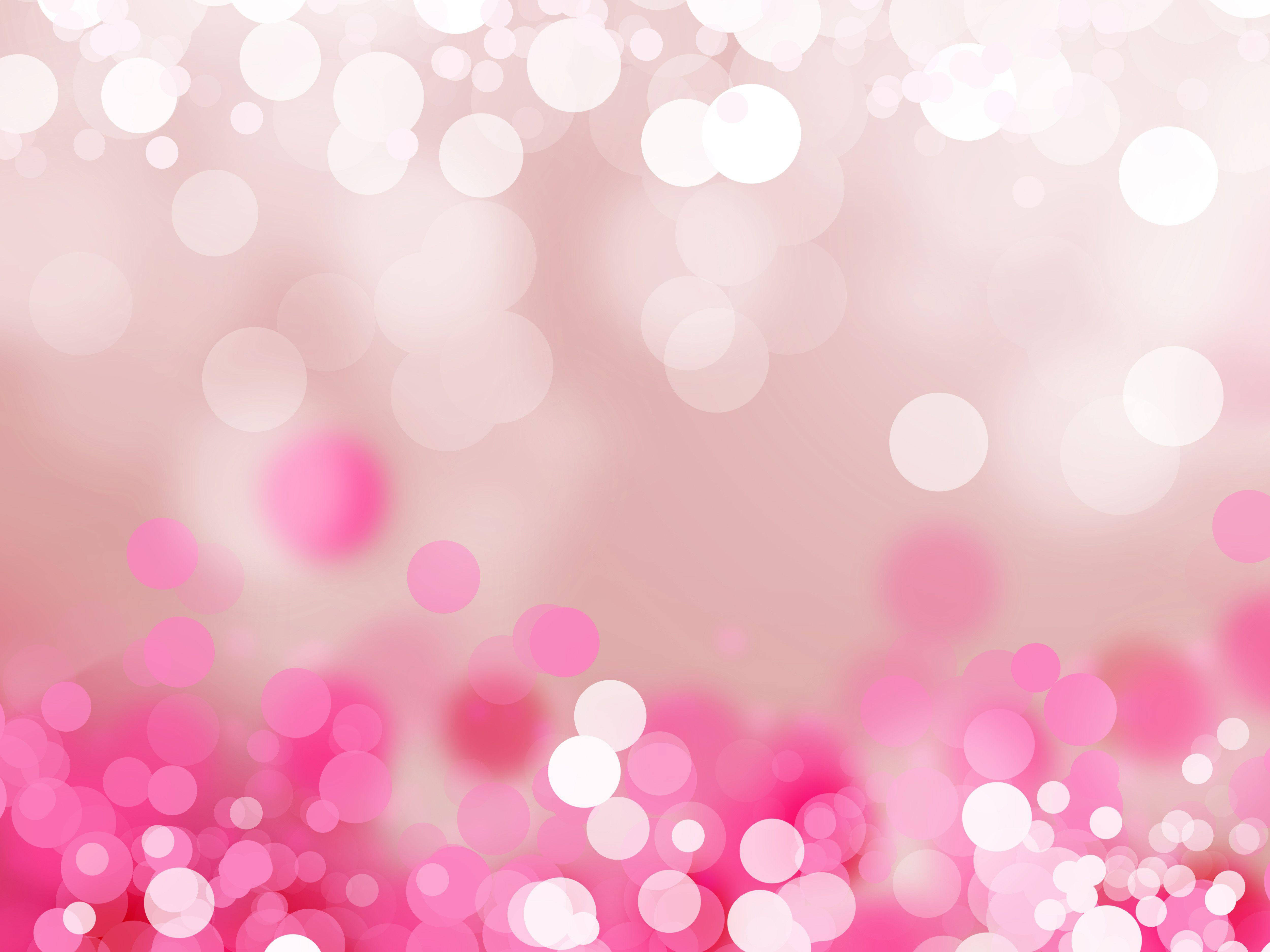 Sevimli Pembe Bokeh Daireler Duvar Kağıdı