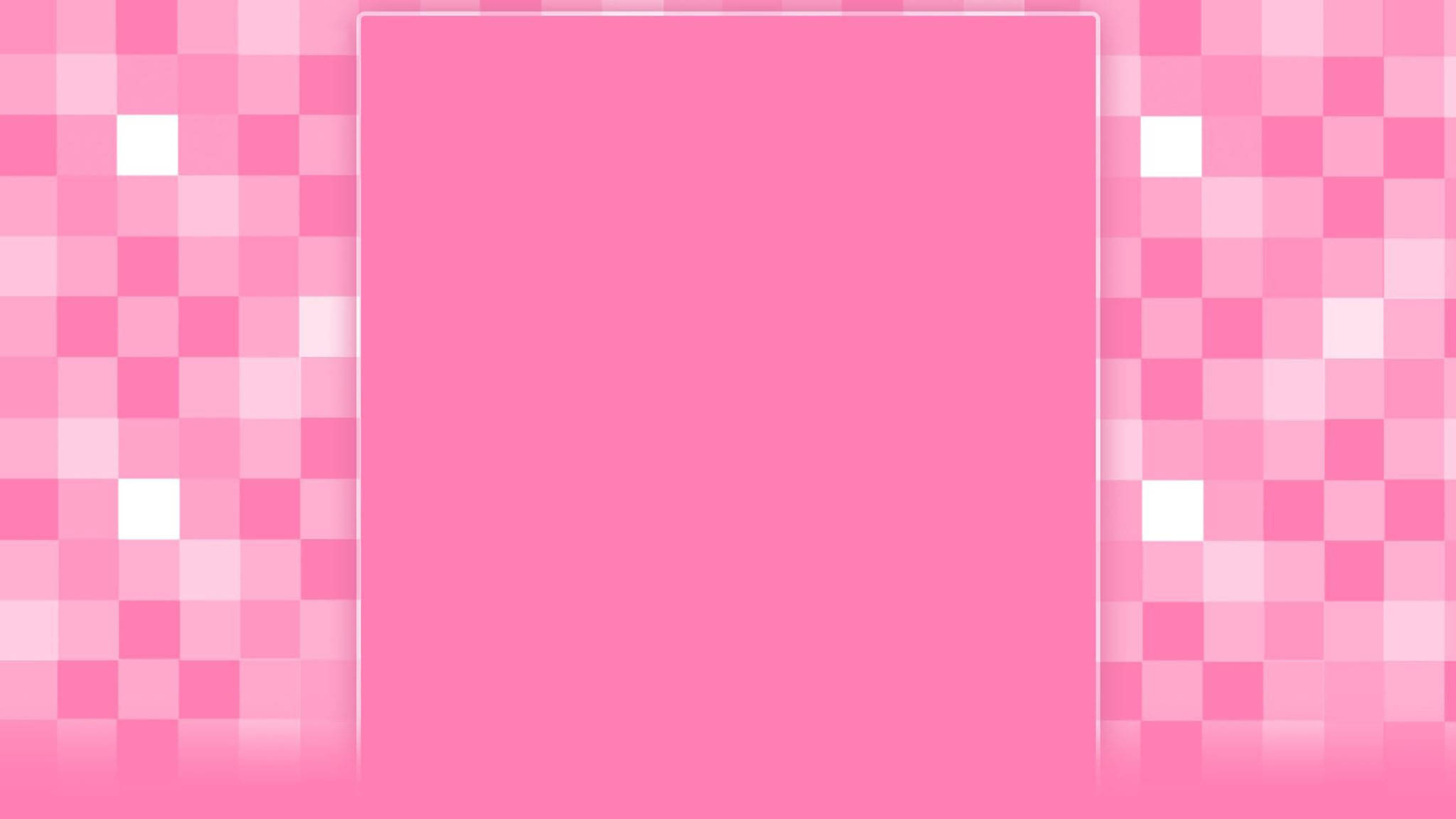 Sevimli Pembe Kareler Duvar Kağıdı
