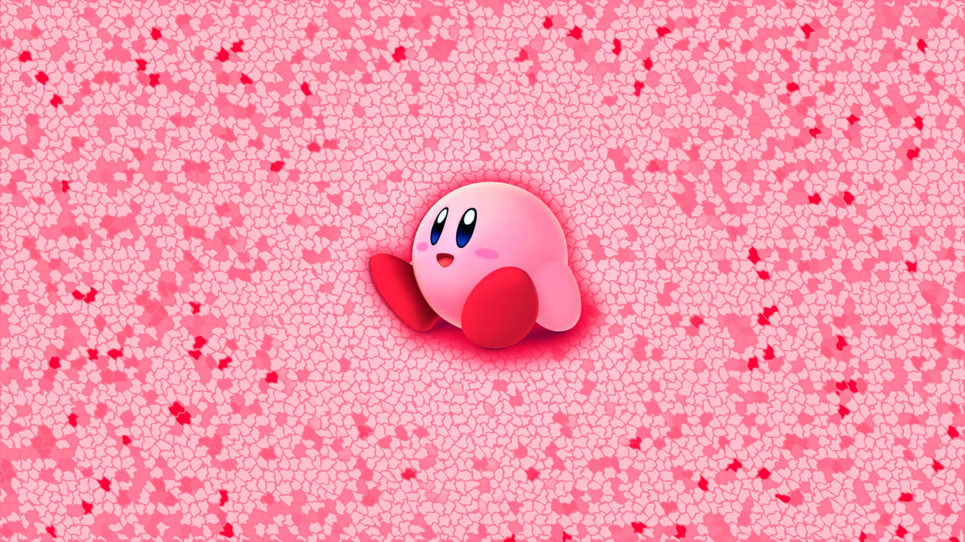Sevimli, Pembe Kirby'nin Kalp Yastığı Sarılması Duvar Kağıdı