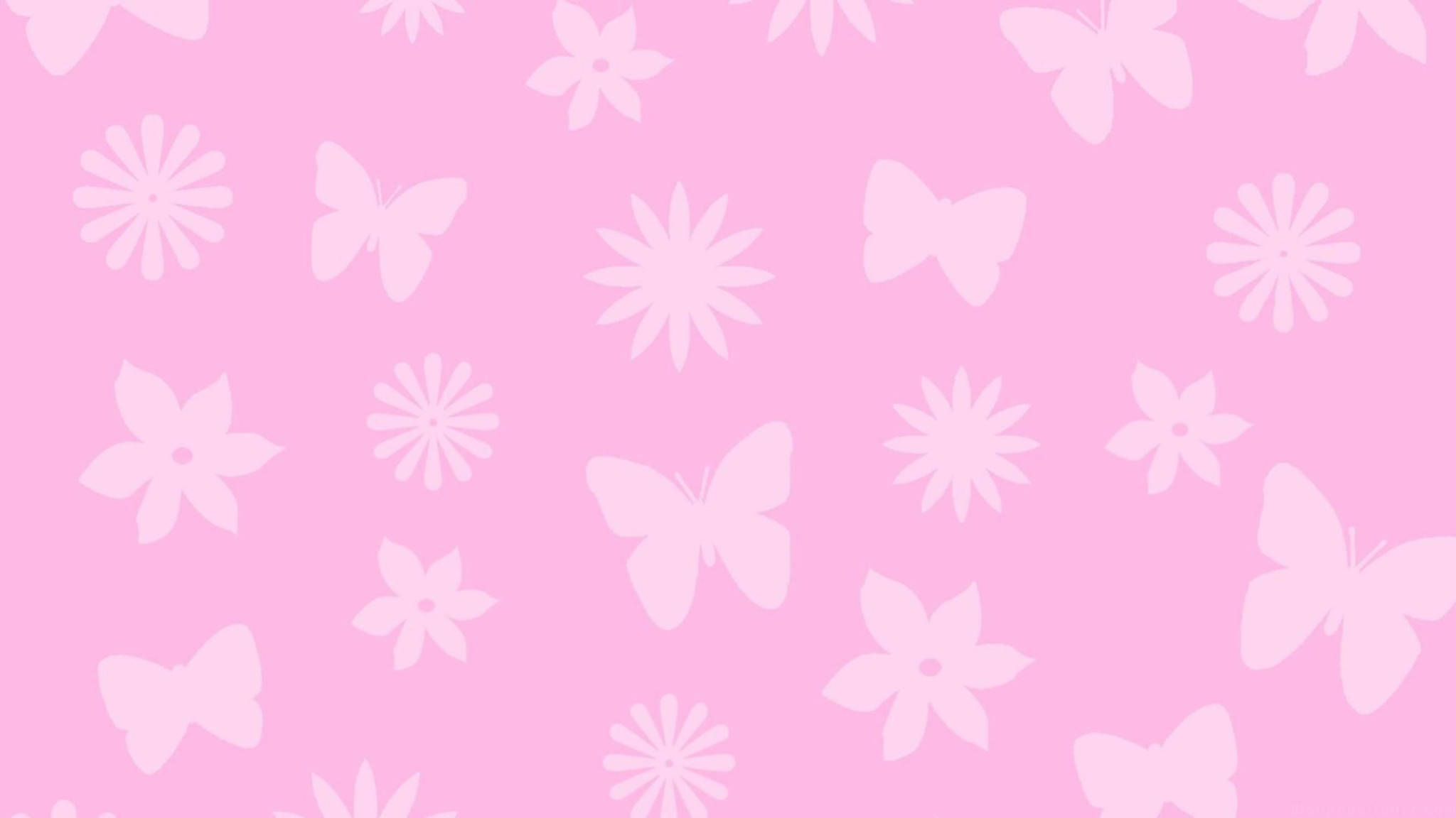 Sevimli Pembe Kız Desenleri Duvar Kağıdı