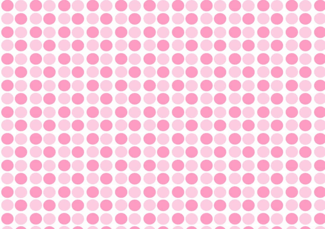 Sevimli Pembe Puantiyeli Desen Duvar Kağıdı