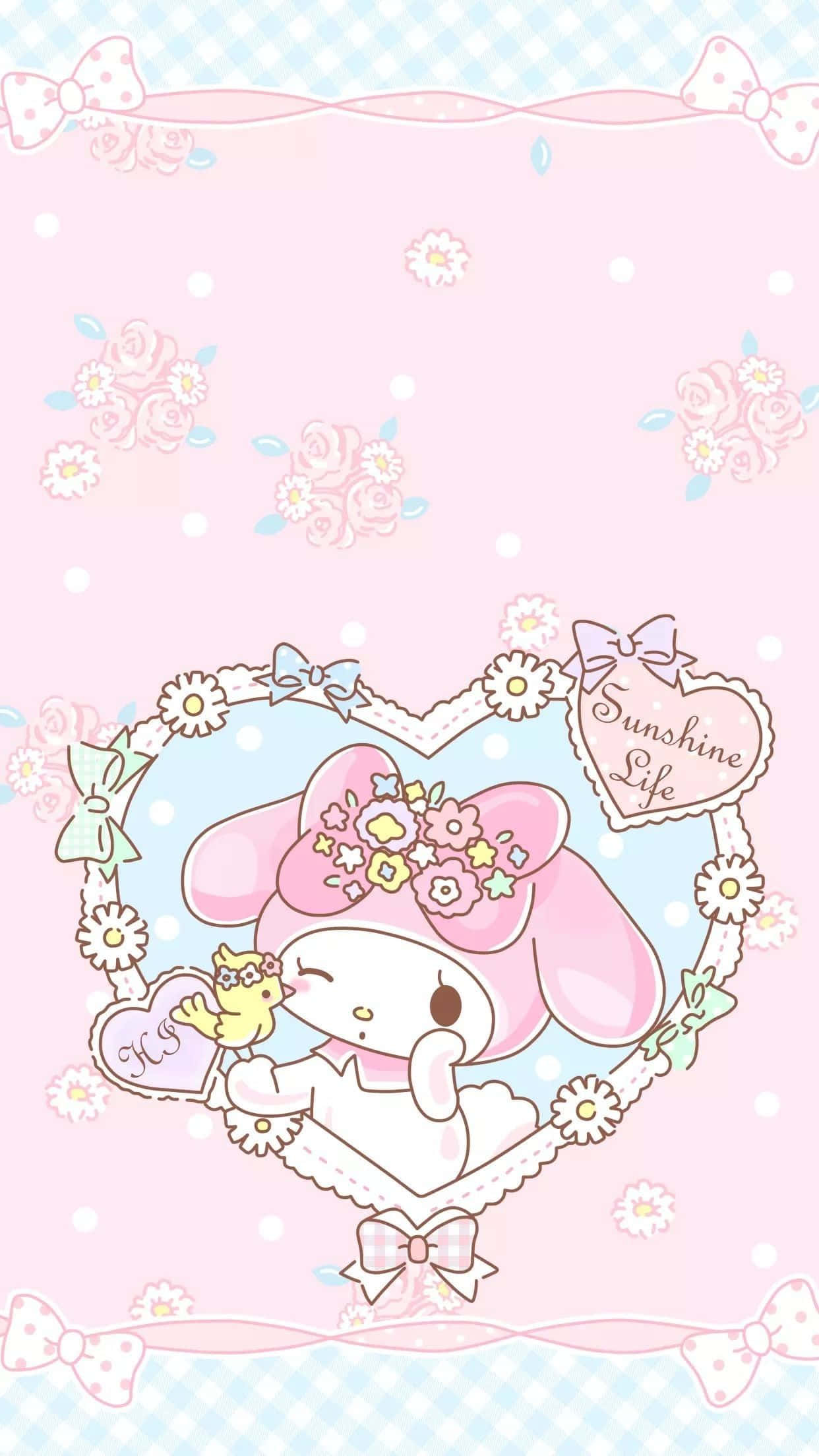 Sevimli Sanrio Karakterleri Arka Planı. Duvar Kağıdı