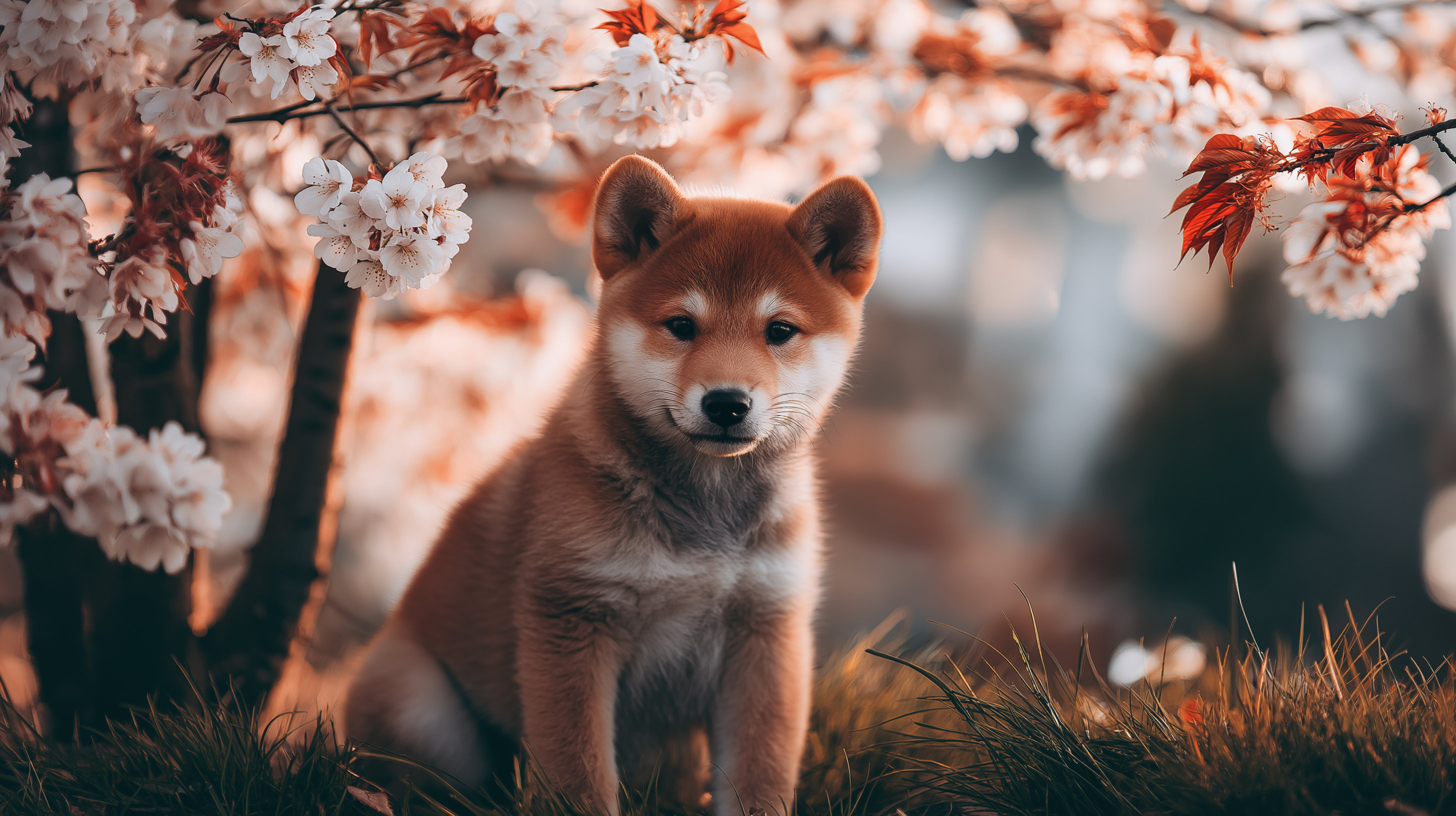 Sevimli Shiba Inu Yavrusu Duvar Kağıdı