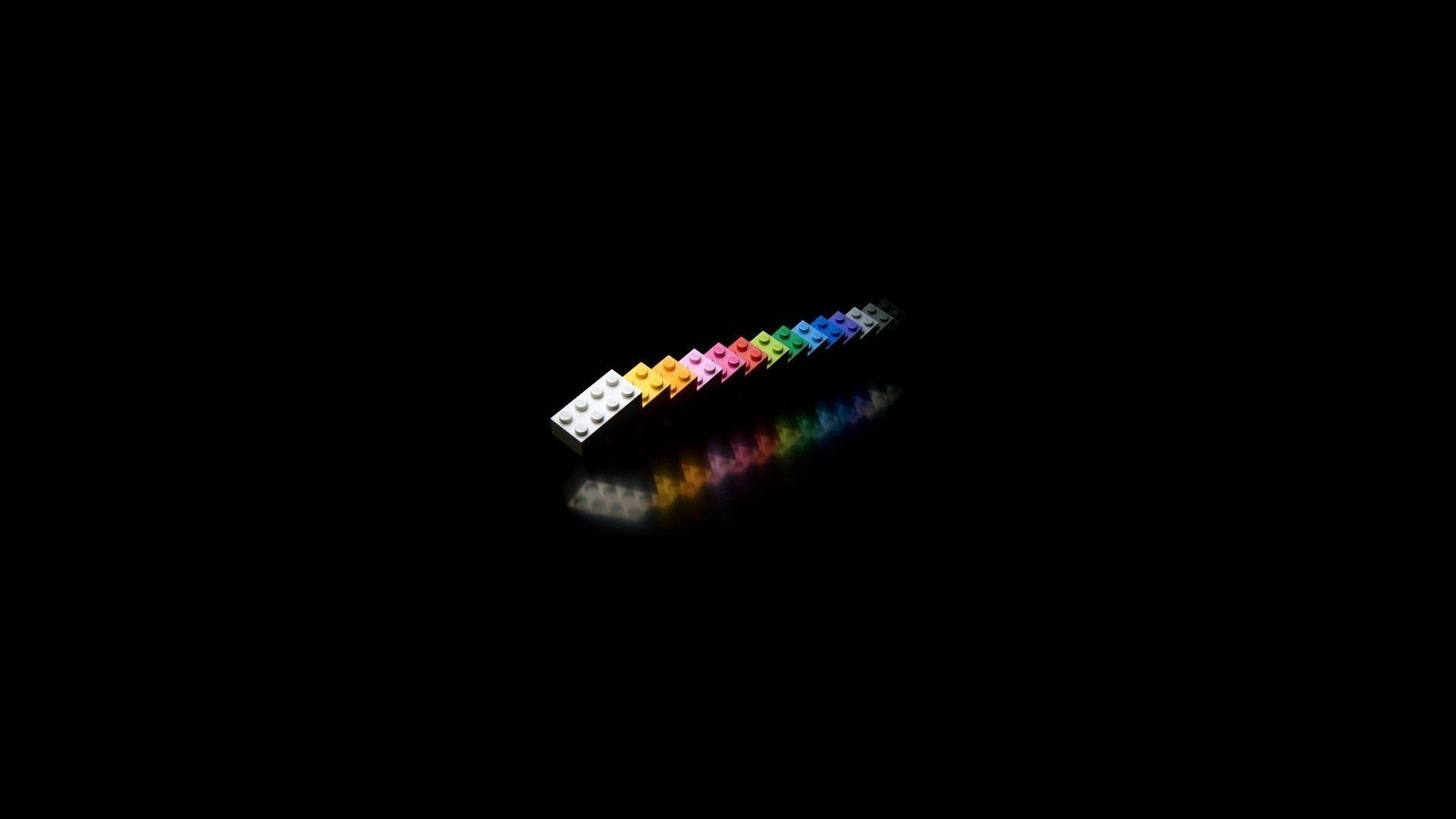 Sevimli Siyah LEGO Tuğlaları Duvar Kağıdı