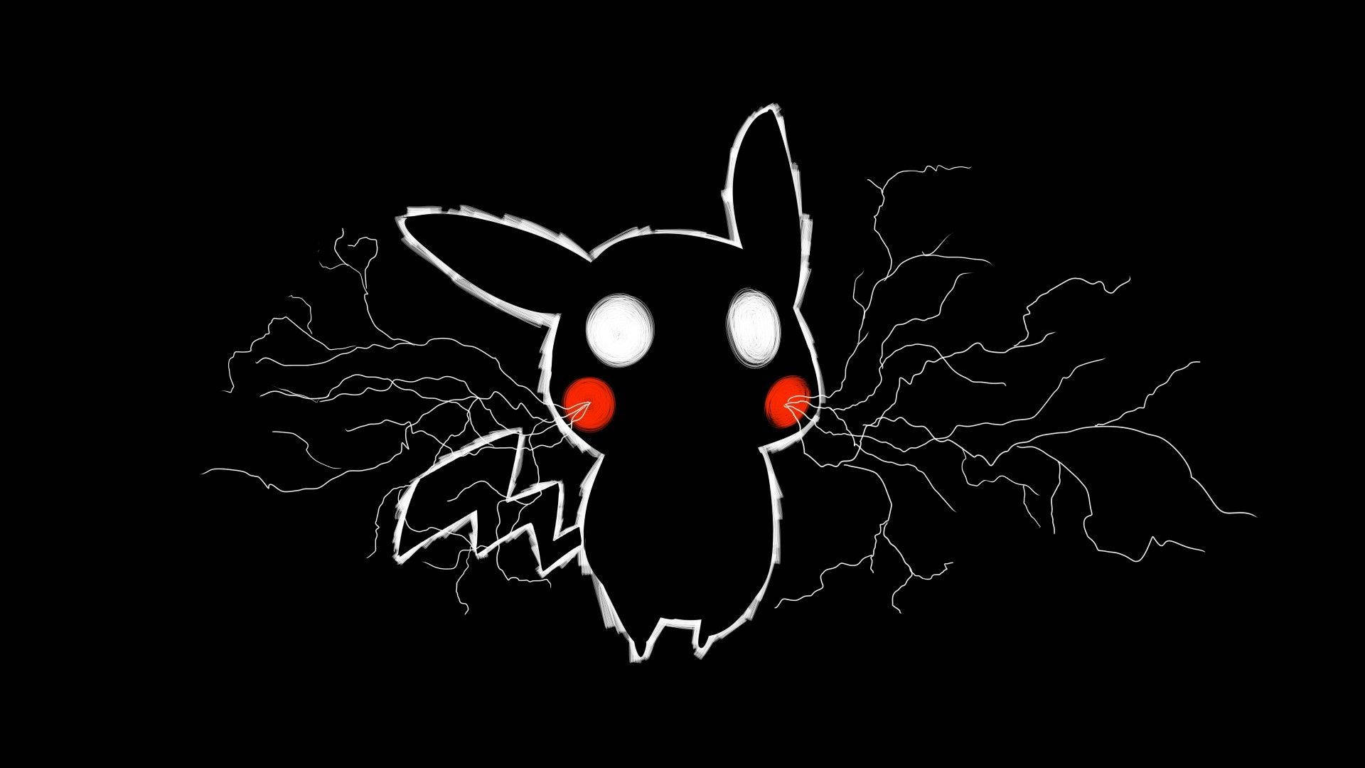 Sevimli Siyah Pikachu Duvar Kağıdı