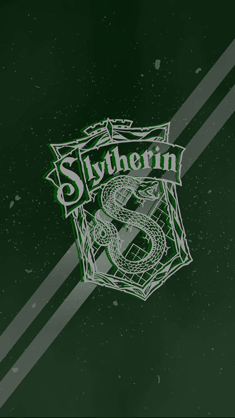 Sevimli Slytherin Ev Logosu Çizimi Duvar Kağıdı