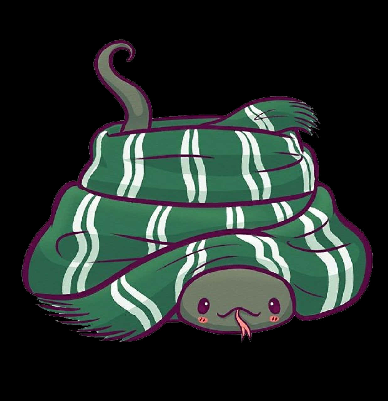 Sevimli Slytherin Yılanı Kızaran Duvar Kağıdı