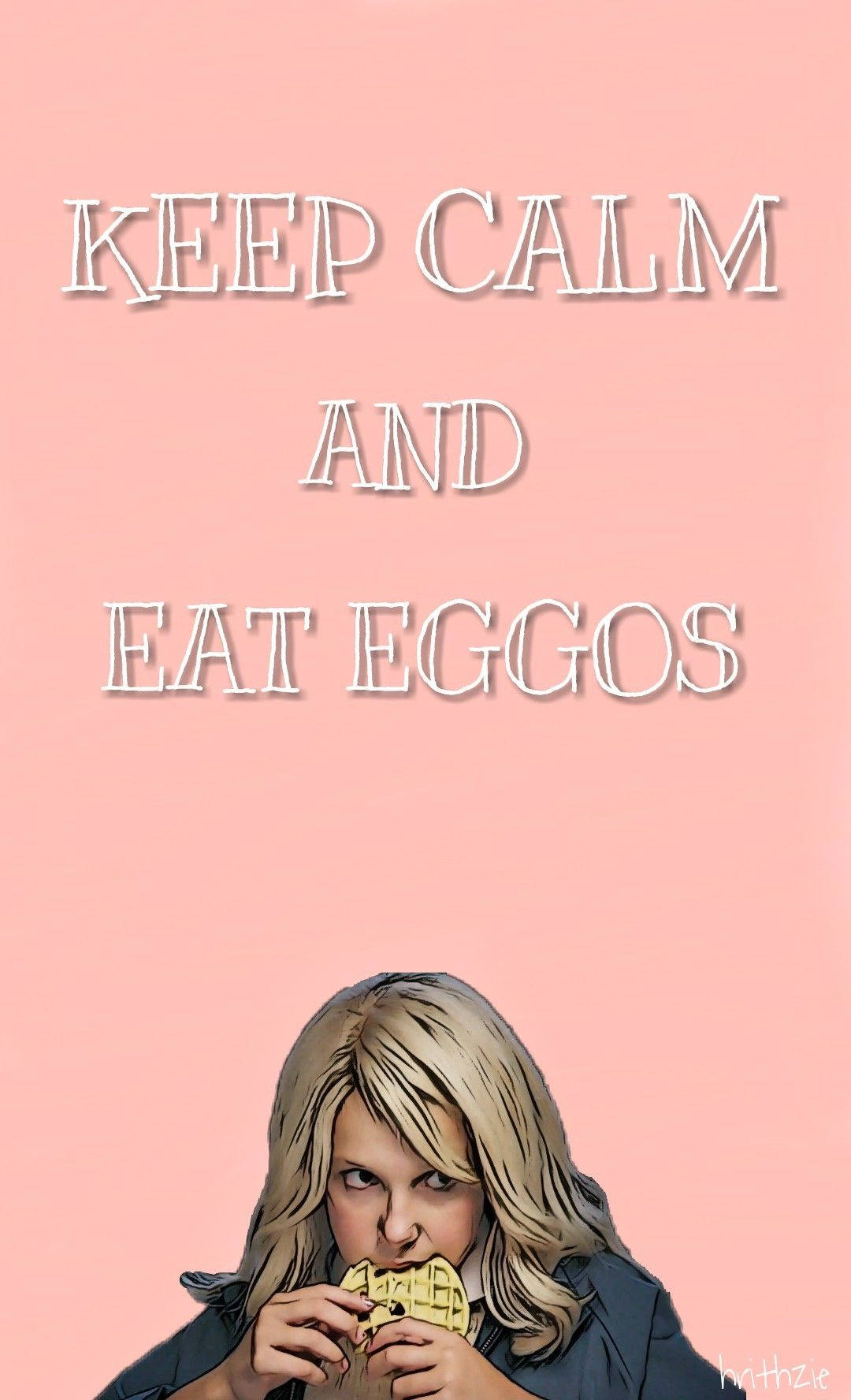 Sevimli Stranger Things Kızı Eggos Yiyor Duvar Kağıdı