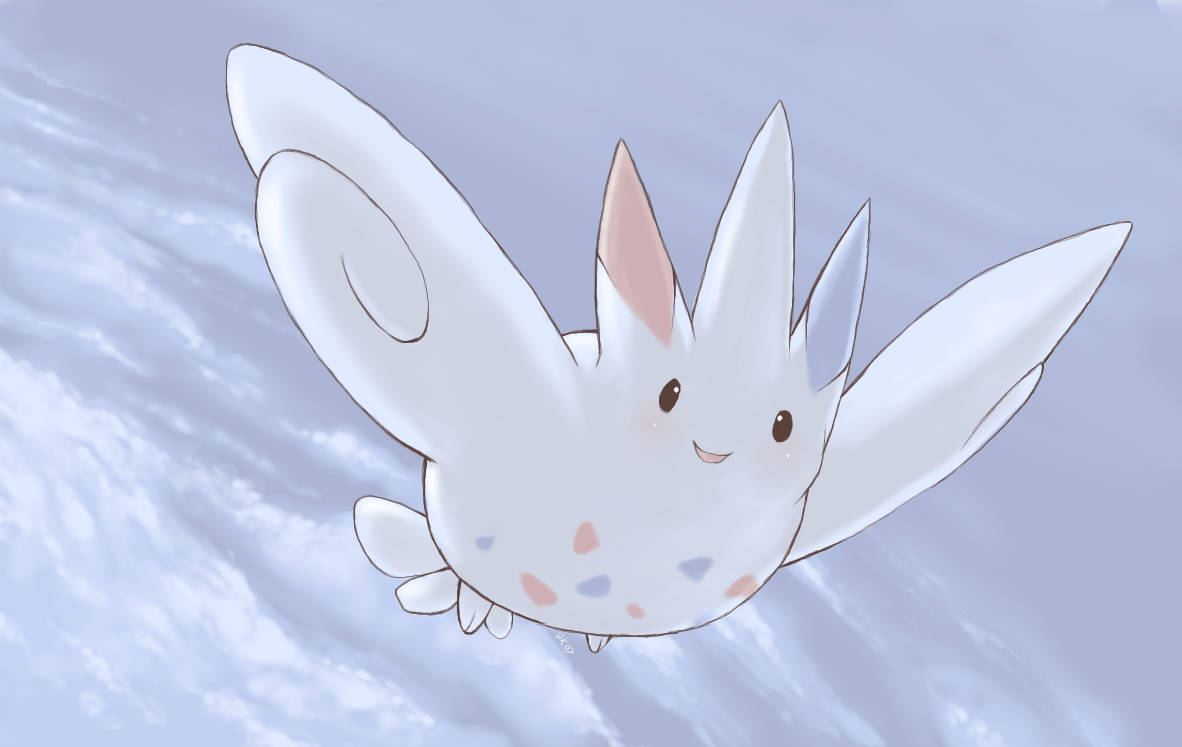 Sevimli Togekiss Çizimi Duvar Kağıdı
