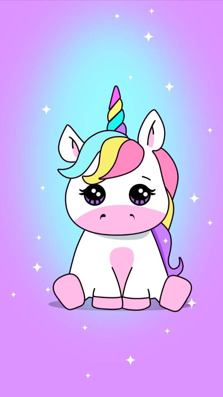 Sevimli Unicorn Estetik Telefon Duvar Kağıdı