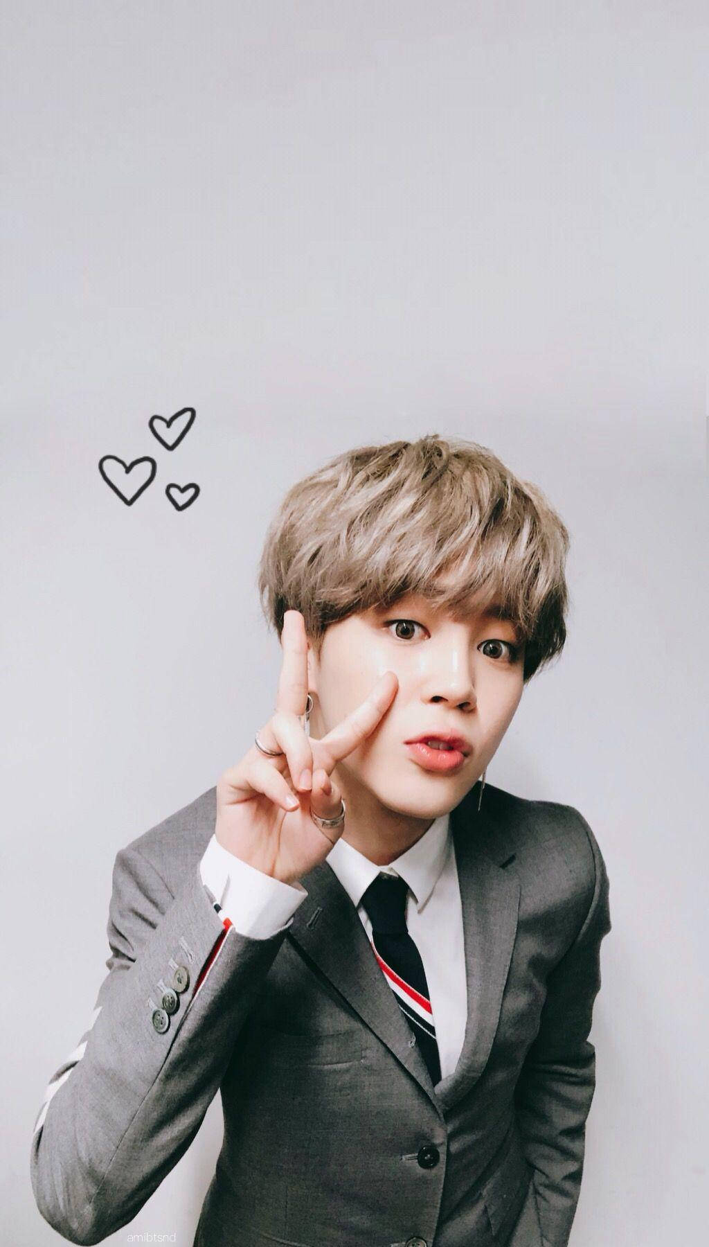 Sevimli Üniformalı BTS Jimin Duvar Kağıdı