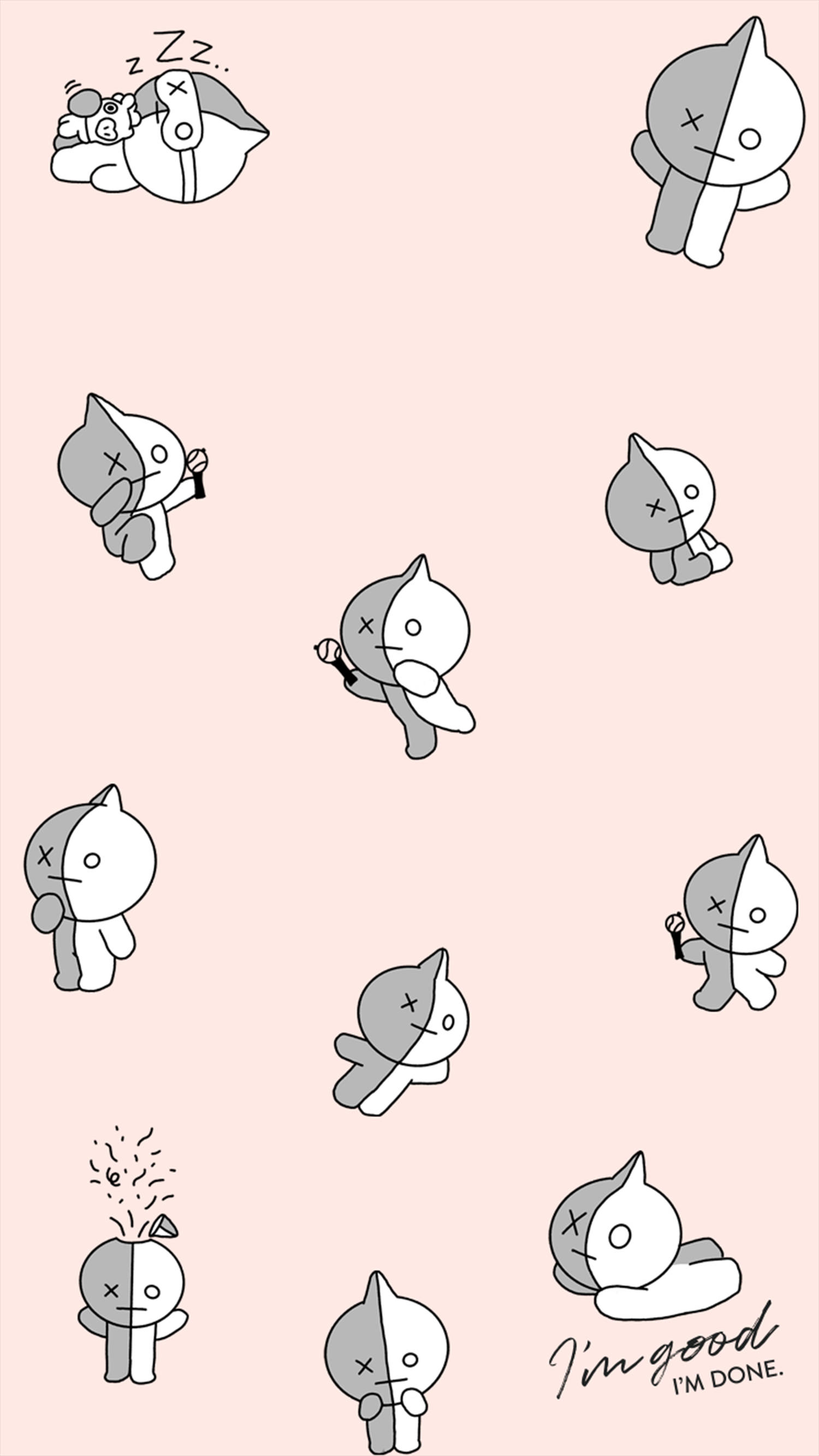 Sevimli Van BT21 Duvar Kağıdı