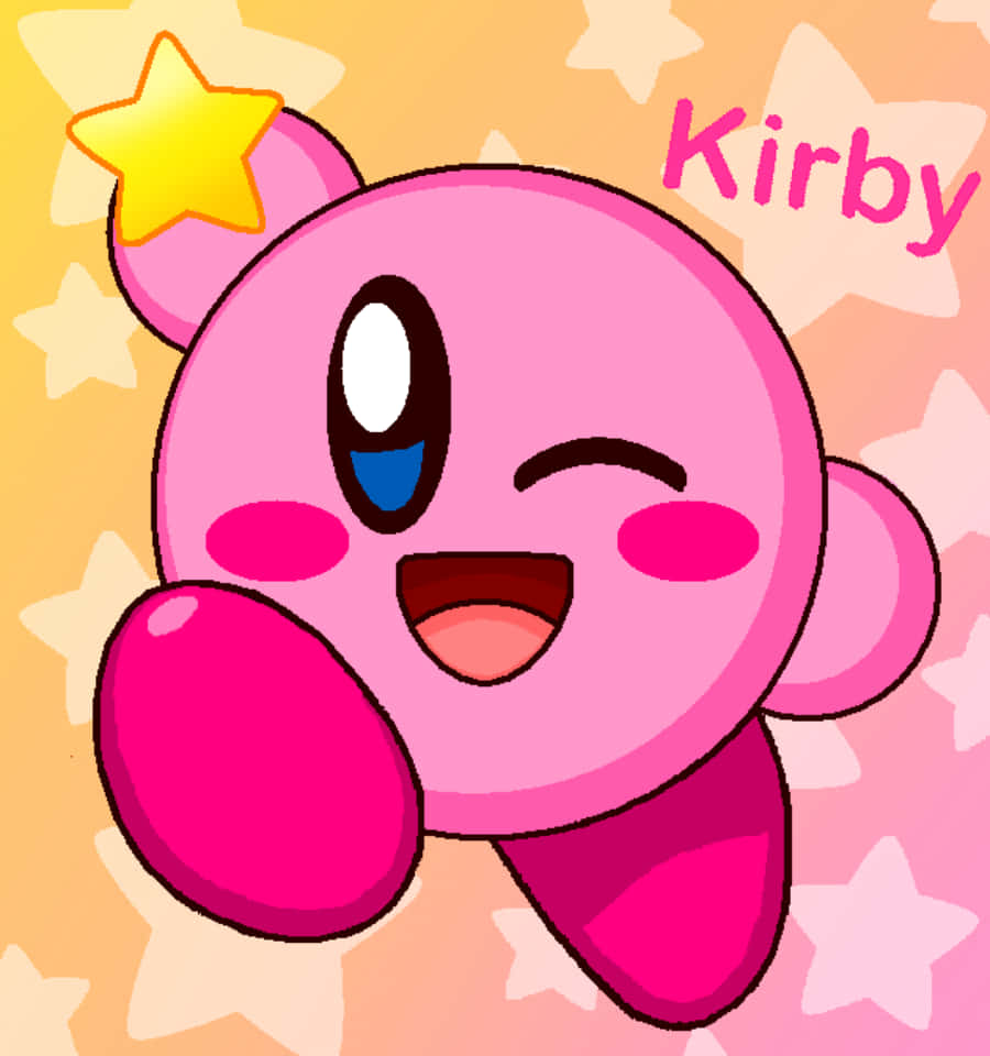 Sevimli ve şirin Kirby arkadaşın olmaya hazır! Duvar Kağıdı