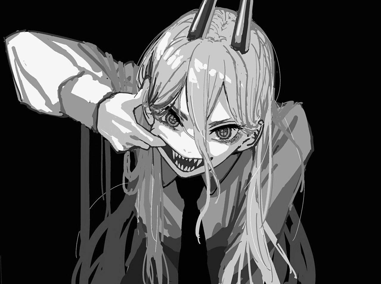 Şeytan Kız Sert Anime Profil Resmi Duvar Kağıdı