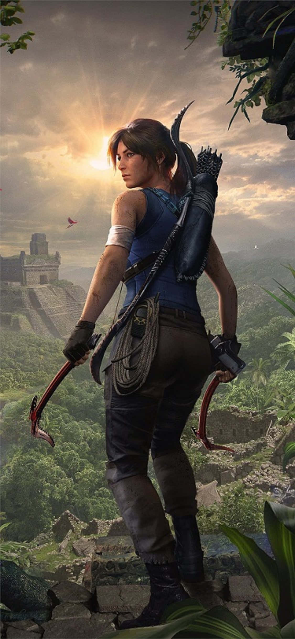 Shadow of the Tomb Raider'ın iPhone X'teki Nefes Kesen Görselleri Duvar Kağıdı