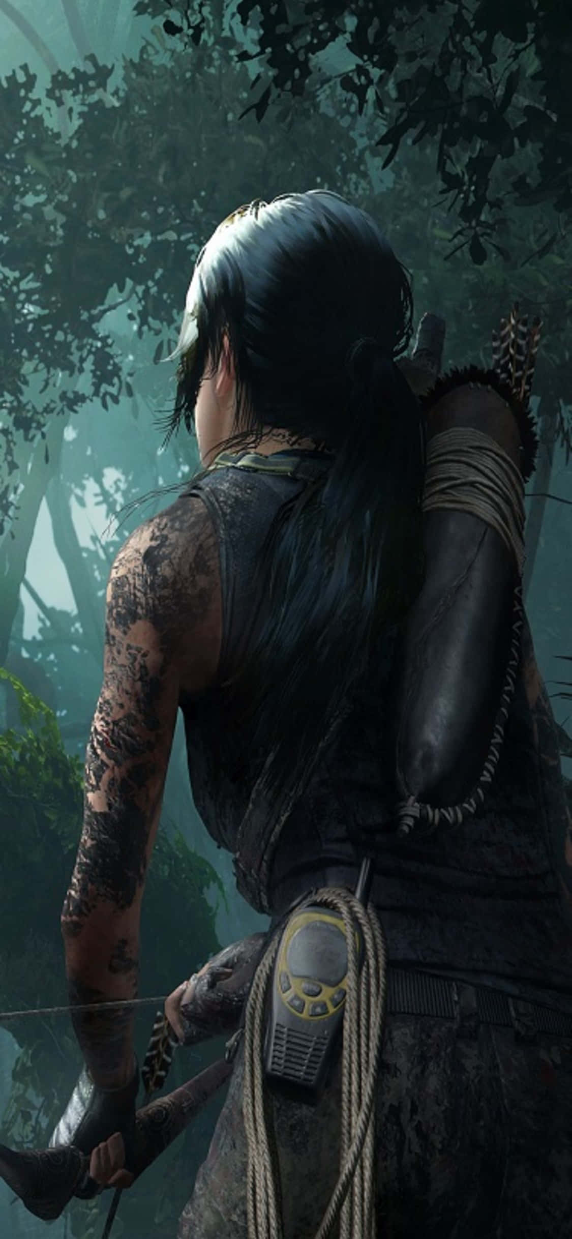 Shadow of the Tomb Raider'ın sırlarını bir iPhone X ile keşfedin. Duvar Kağıdı