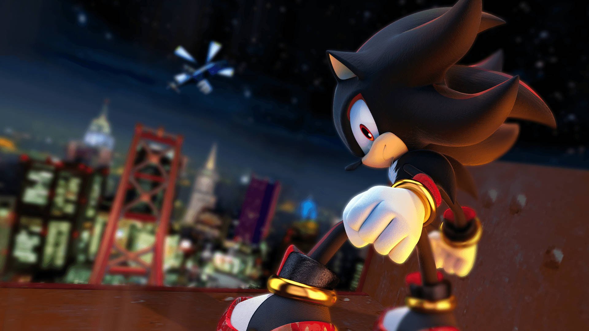 Shadow The Hedgehog Profil Fotoğrafı Yoğun Portresi Duvar Kağıdı