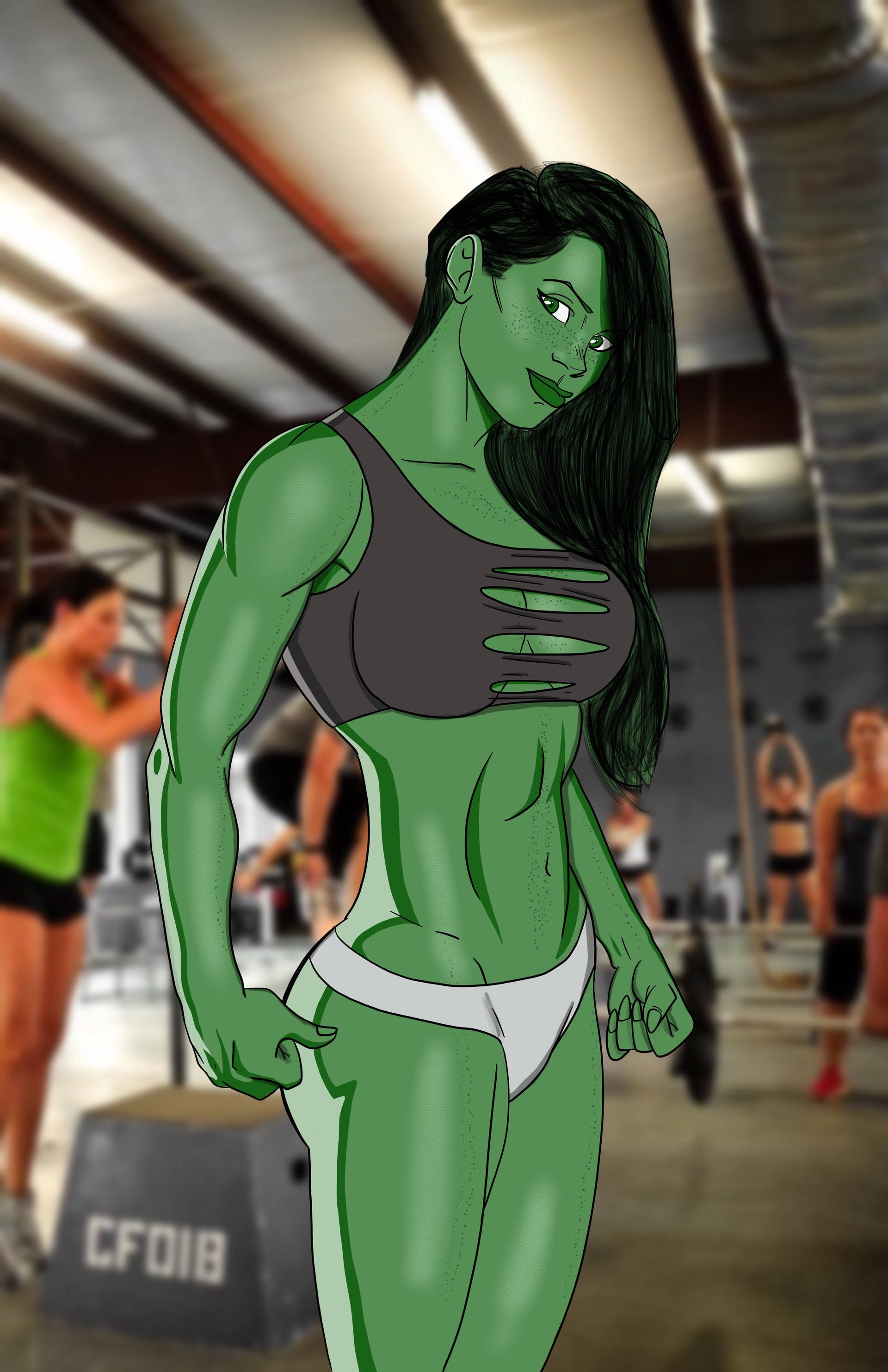 She Hulk Spor Salonunda Duvar Kağıdı