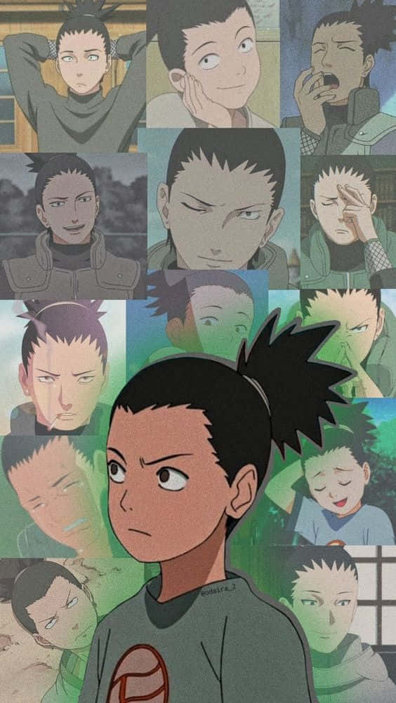 Shikamaru Estetik Animasyonlu Çizim Duvar Kağıdı