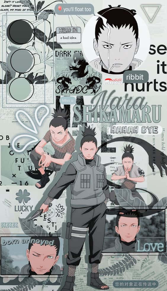 Shikamaru Estetik Grafiti Duvar Kağıdı