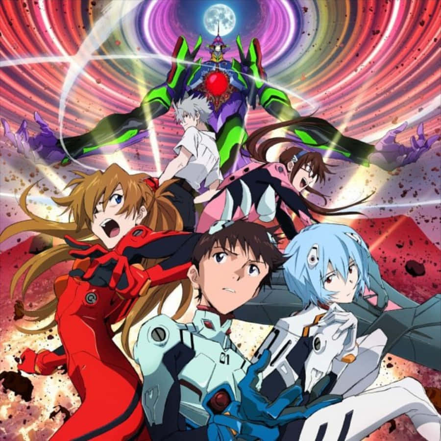 Shinji Ikari ve Kaworu, orijinal anime klasiği Neon Genesis Evangelion'da Duvar Kağıdı