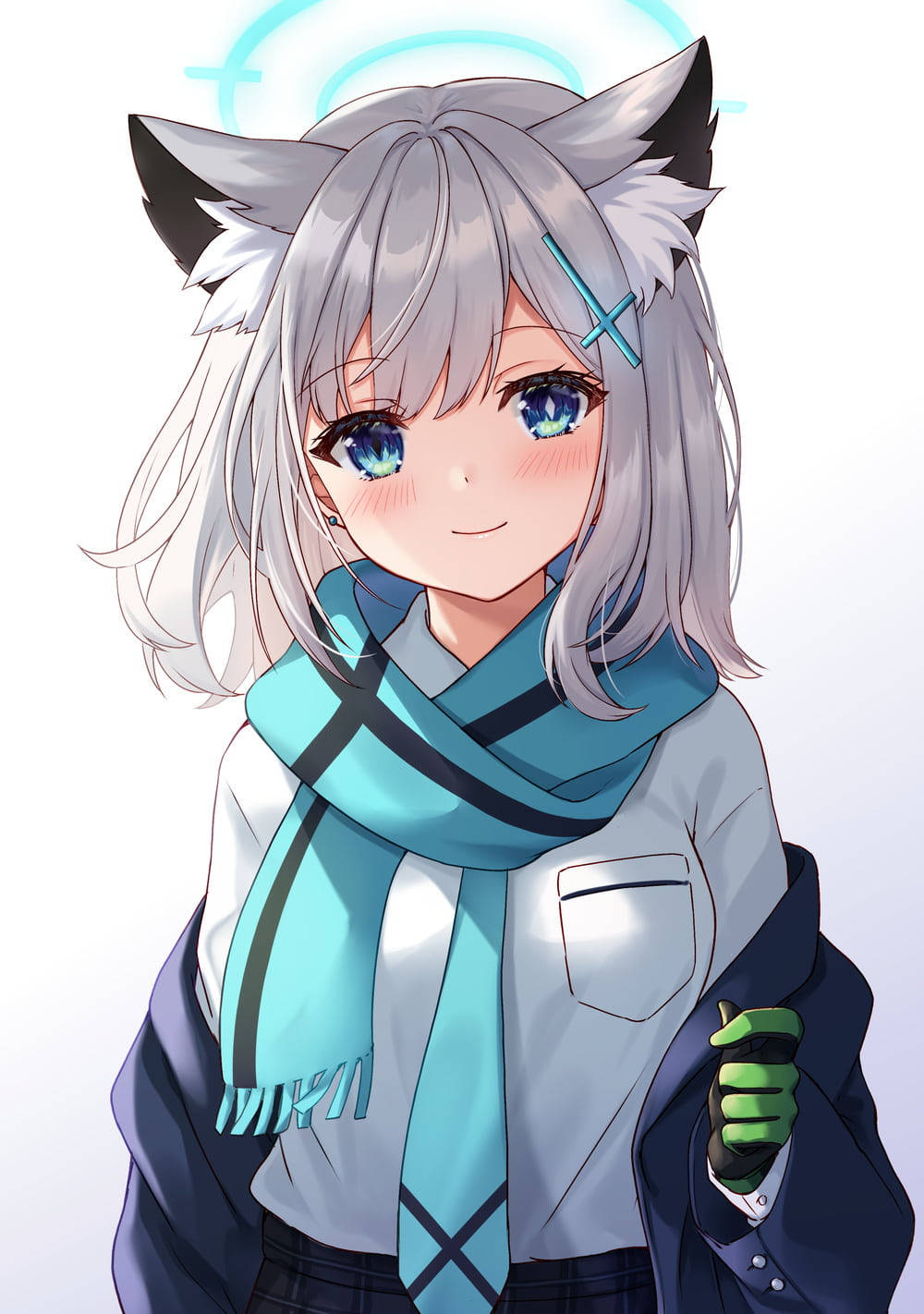 Shiroko Sevimli Anime Kızı iPhone Duvar Kağıdı