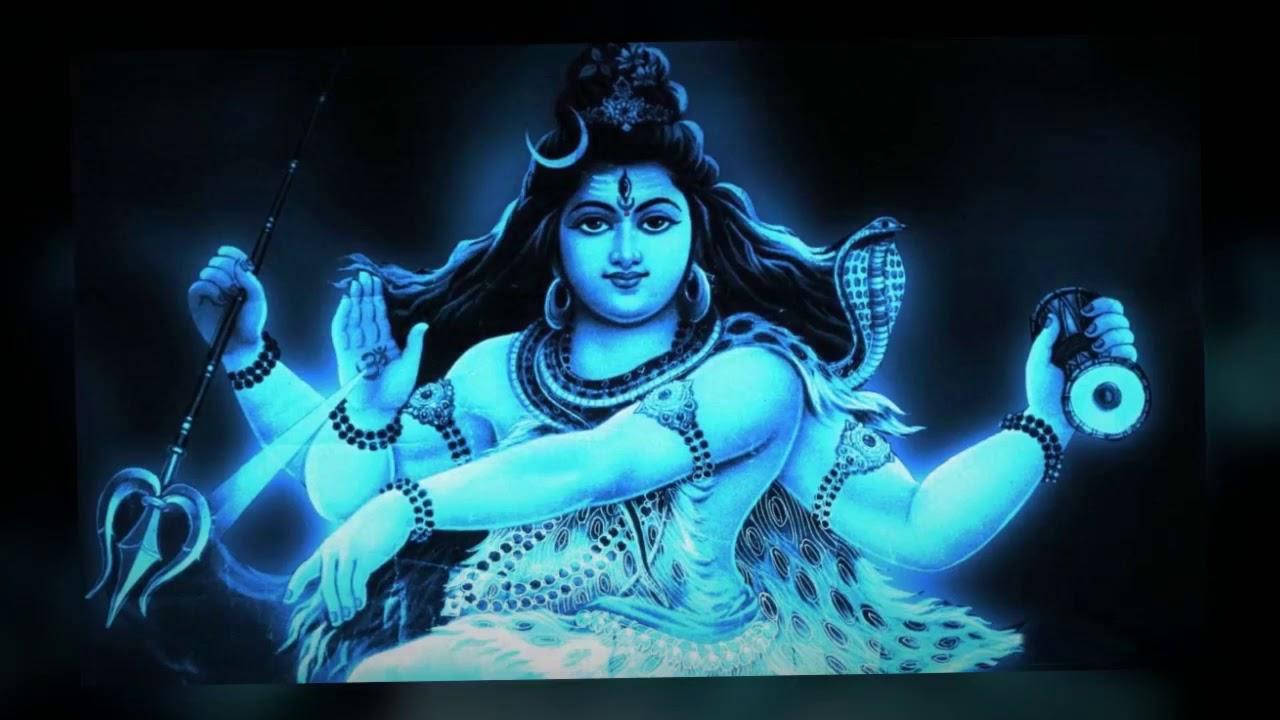 Shiv Shankar Neon Mavi HD Duvar Kağıdı