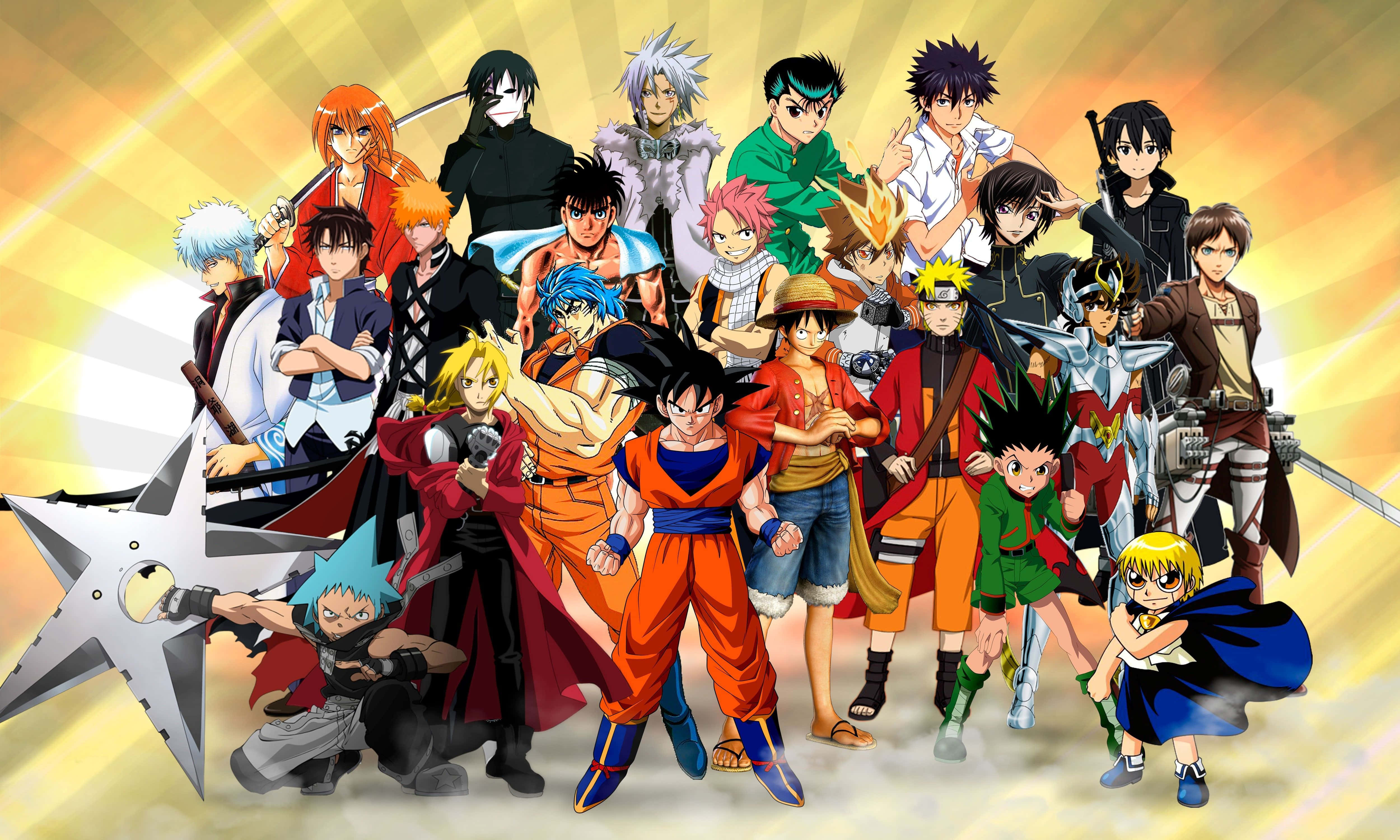 Shonen Anime Grubu Duvar Kağıdı