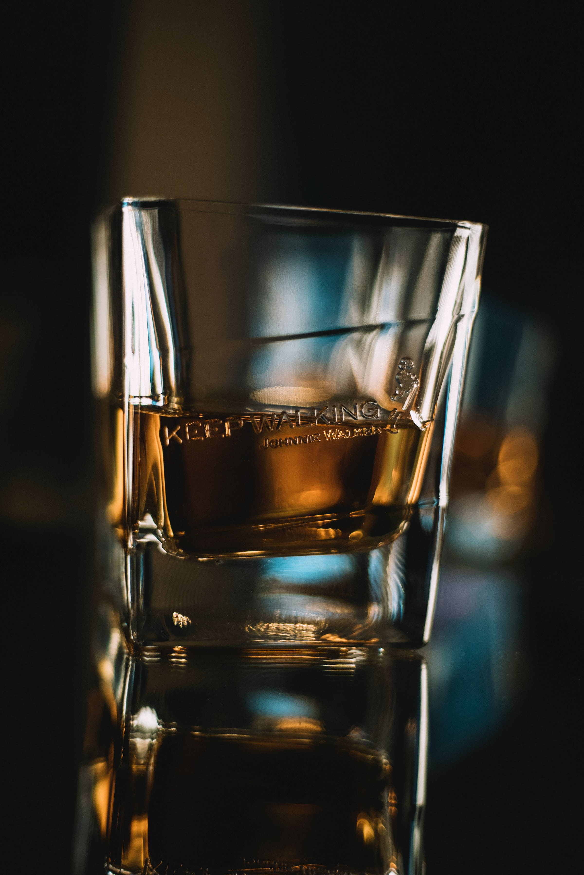 Shot Bardakta Viski Yakın Çekim Duvar Kağıdı