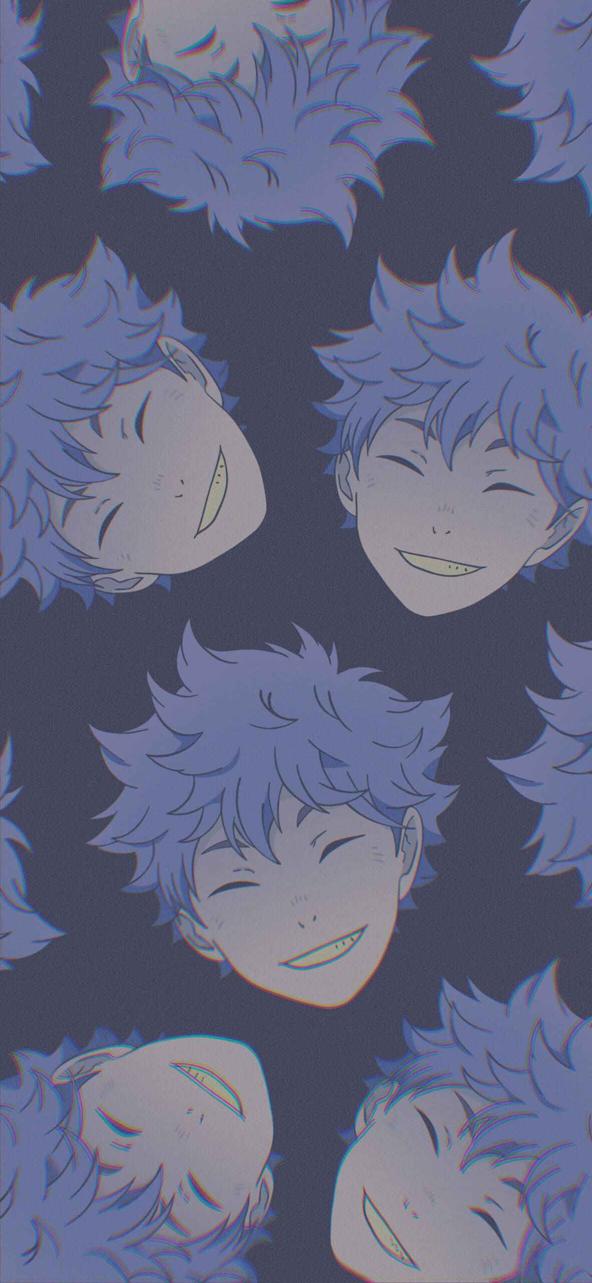 Shoyo Hinata Yüz Deseni Duvar Kağıdı