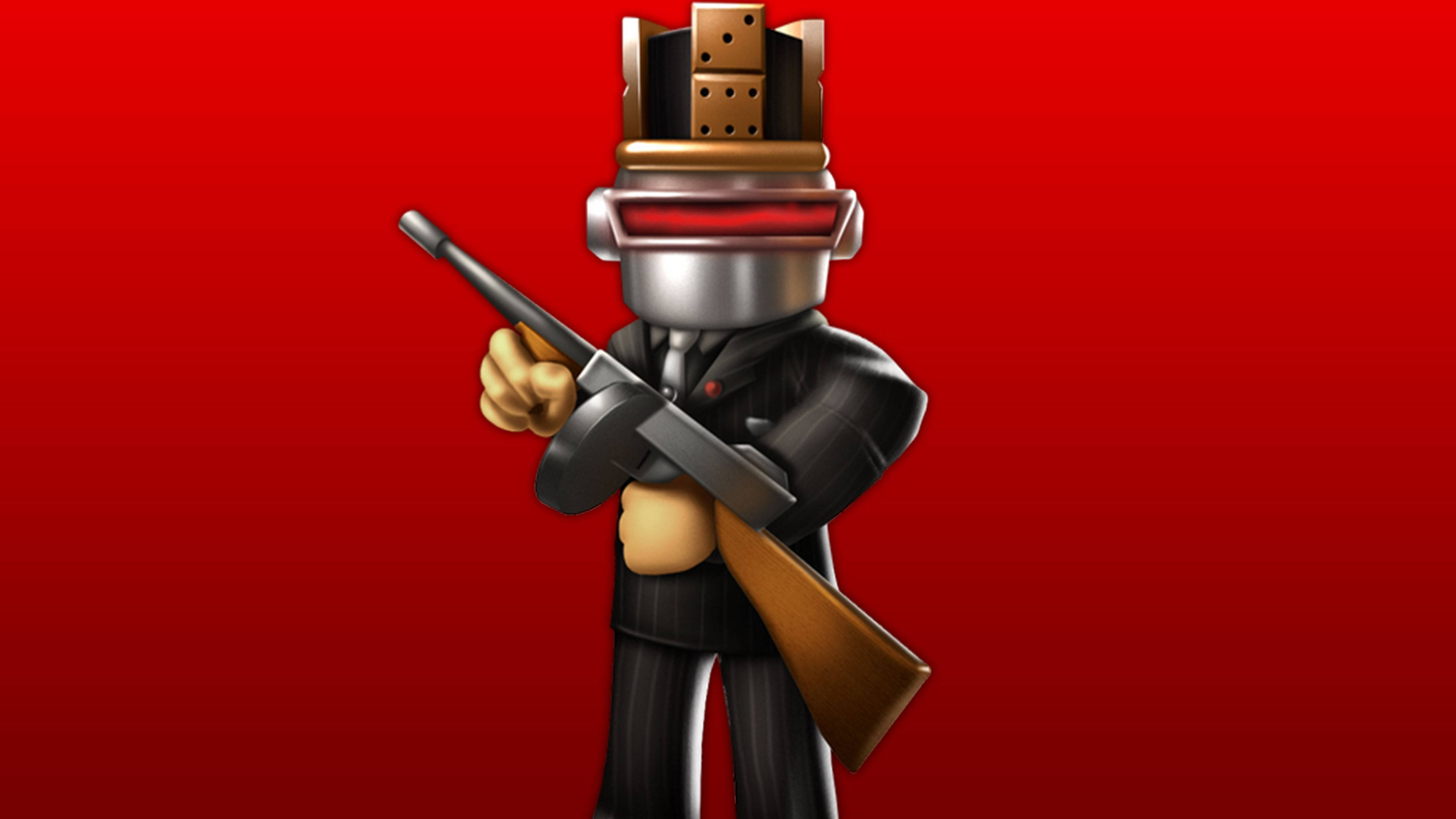 Silah Ateşleyen Bir Roblox Robotu Duvar Kağıdı