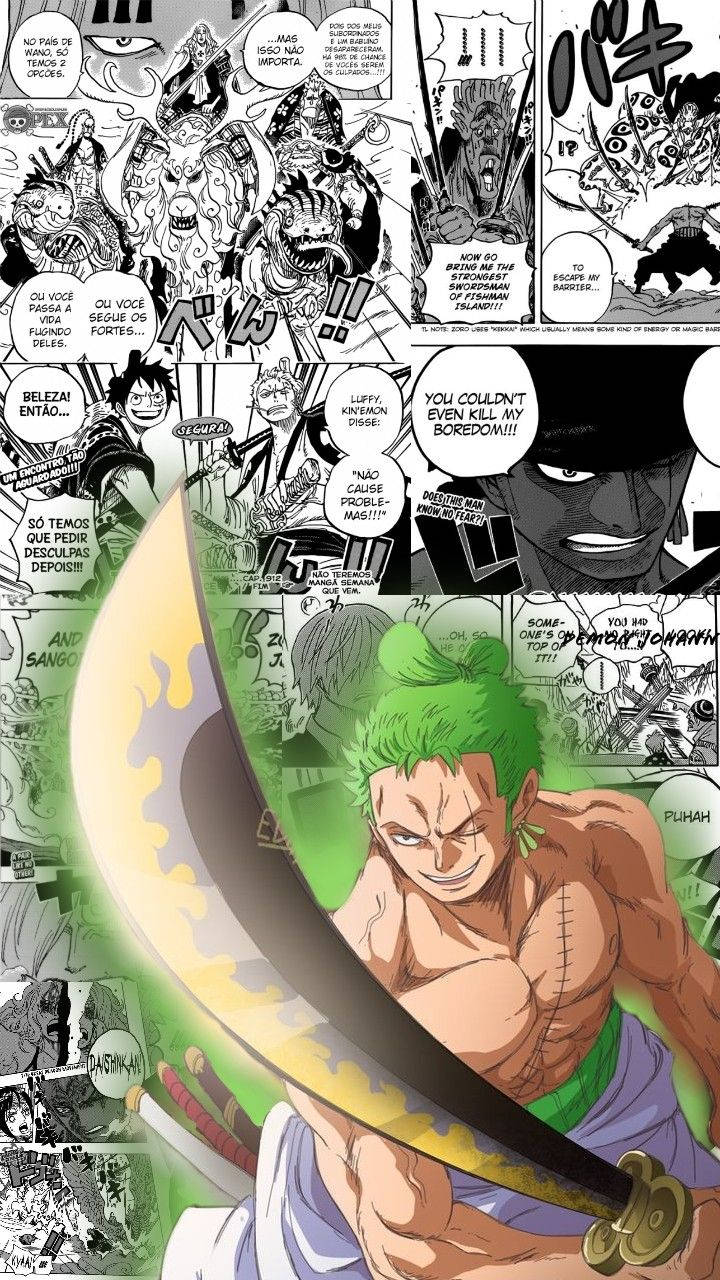 Silahlı Zoro One Piece Estetiği Duvar Kağıdı