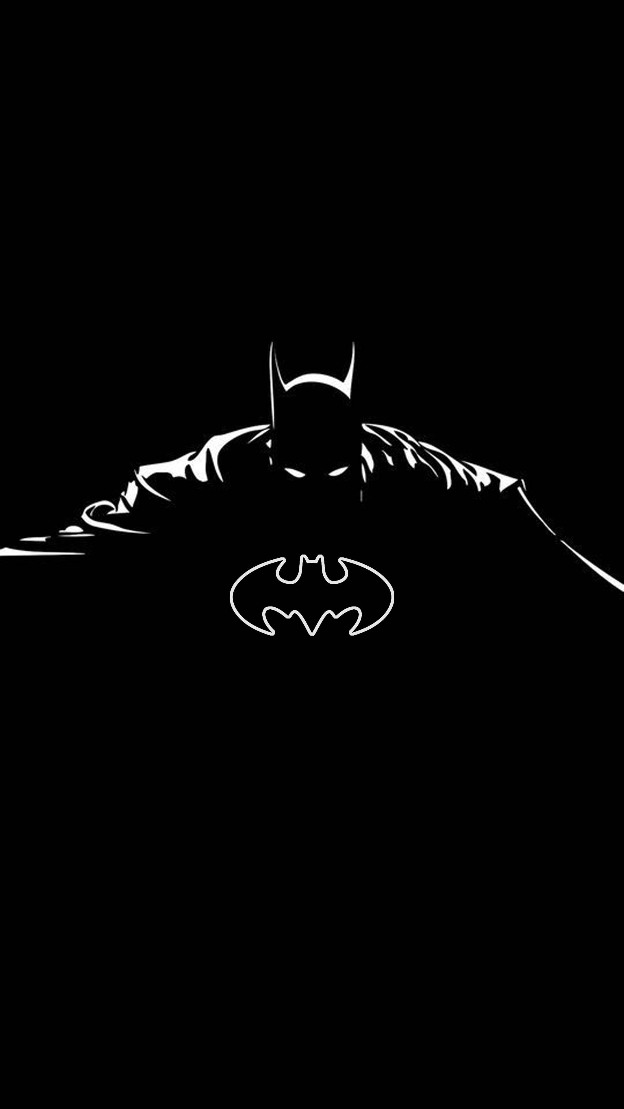 Silüet Batman Logosu iPhone Duvar Kağıdı