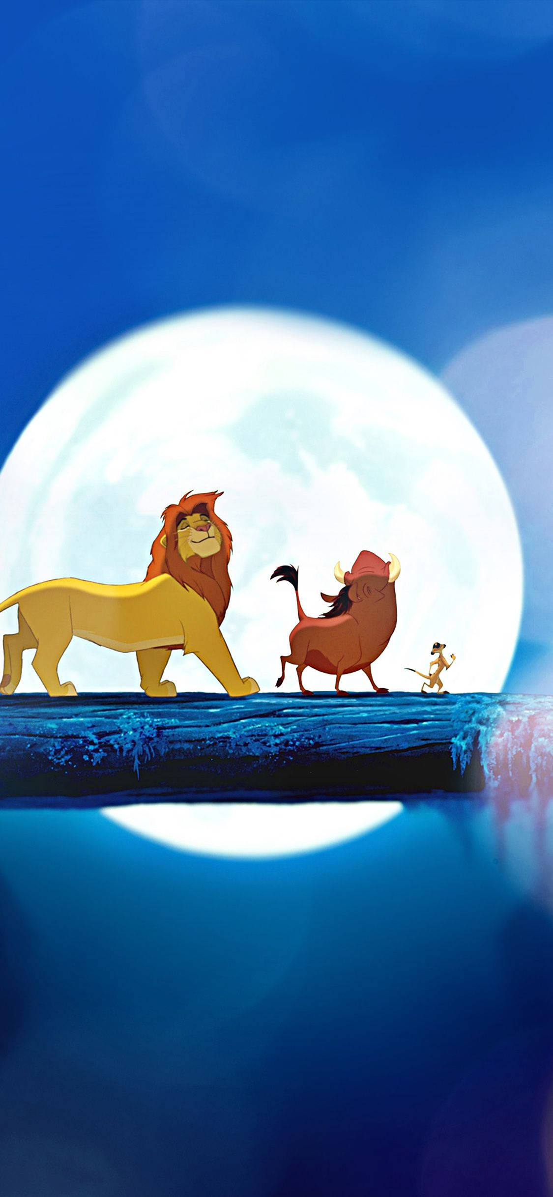Simba, Savannah Üzerinde Gün Doğumunu İzliyor Duvar Kağıdı