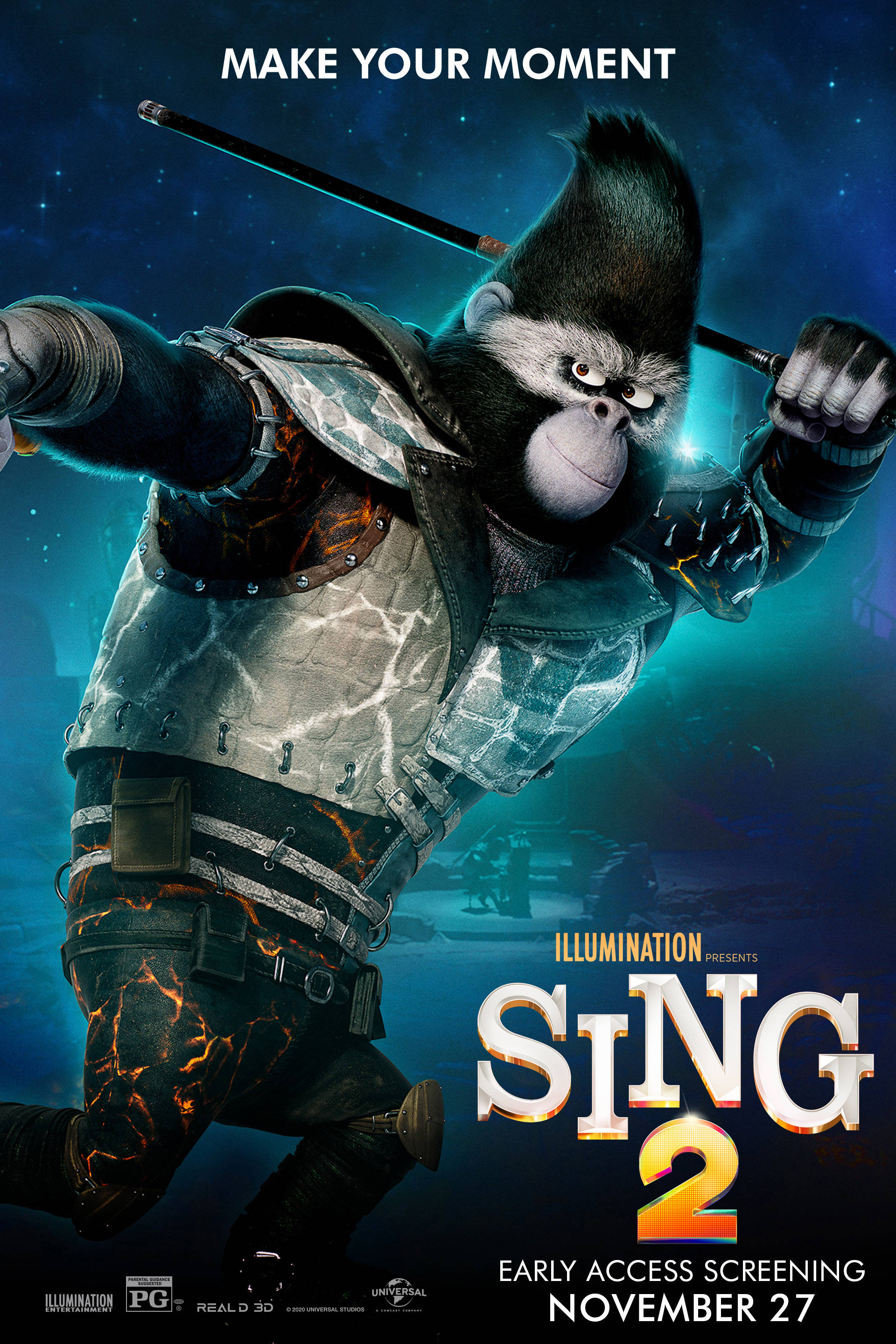 Sing 2 Havalı Görünümlü Johnny Duvar Kağıdı
