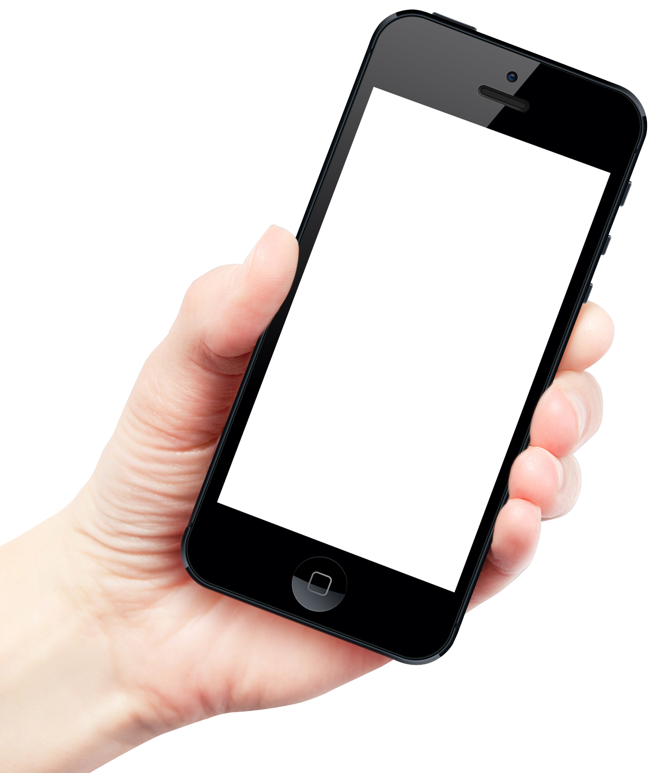Siyah Akıllı Telefon Maketi Tutan El Duvar Kağıdı