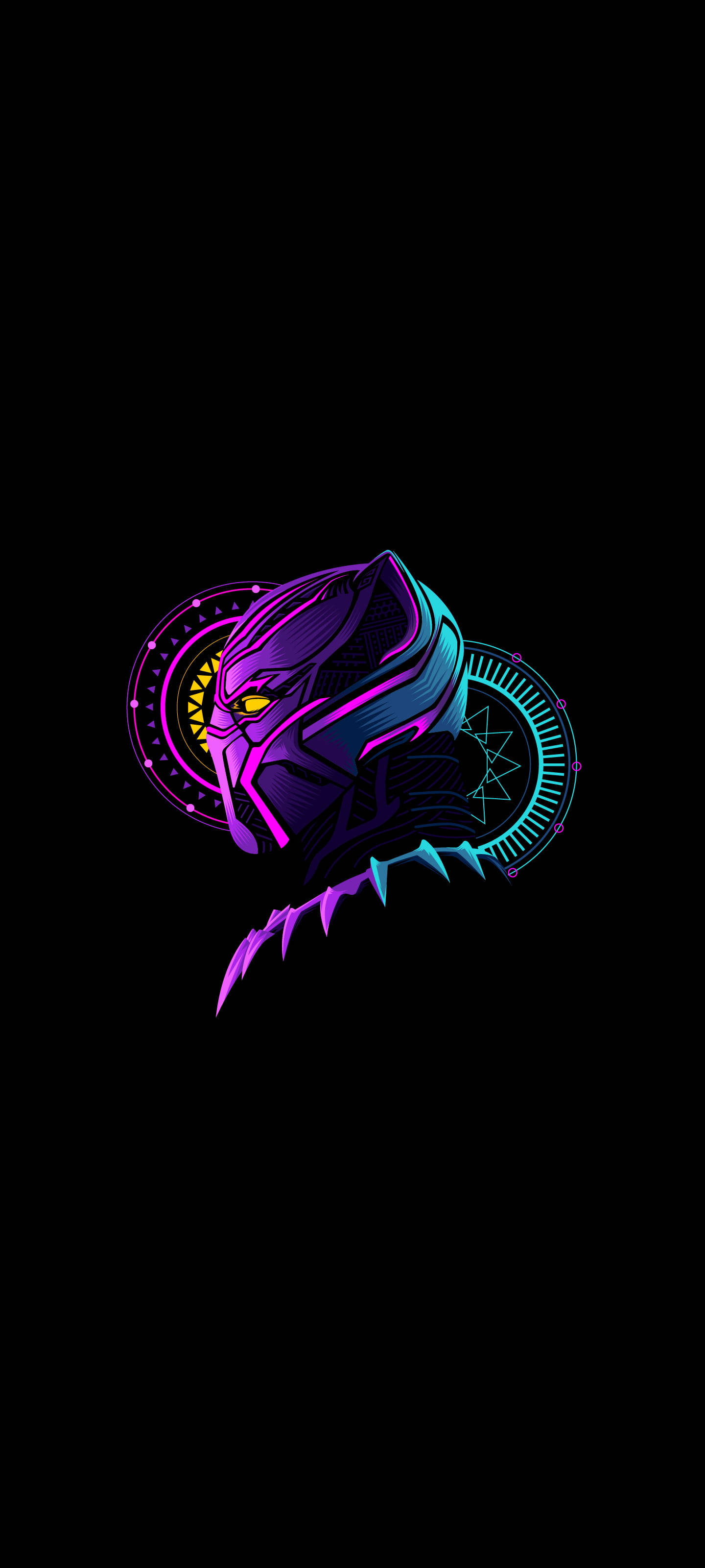 Siyah AMOLED Siyah Panter Duvar Kağıdı
