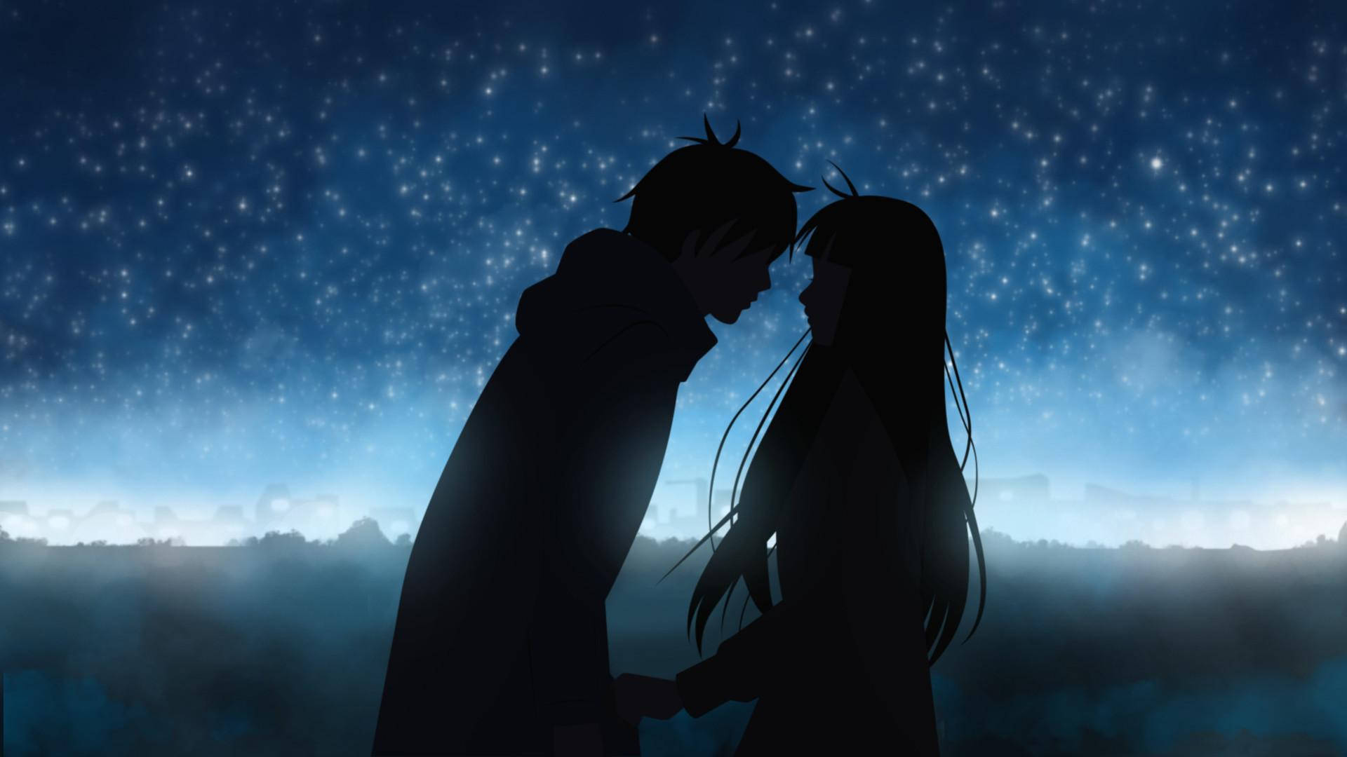 Siyah Anime Çifti Duvar Kağıdı