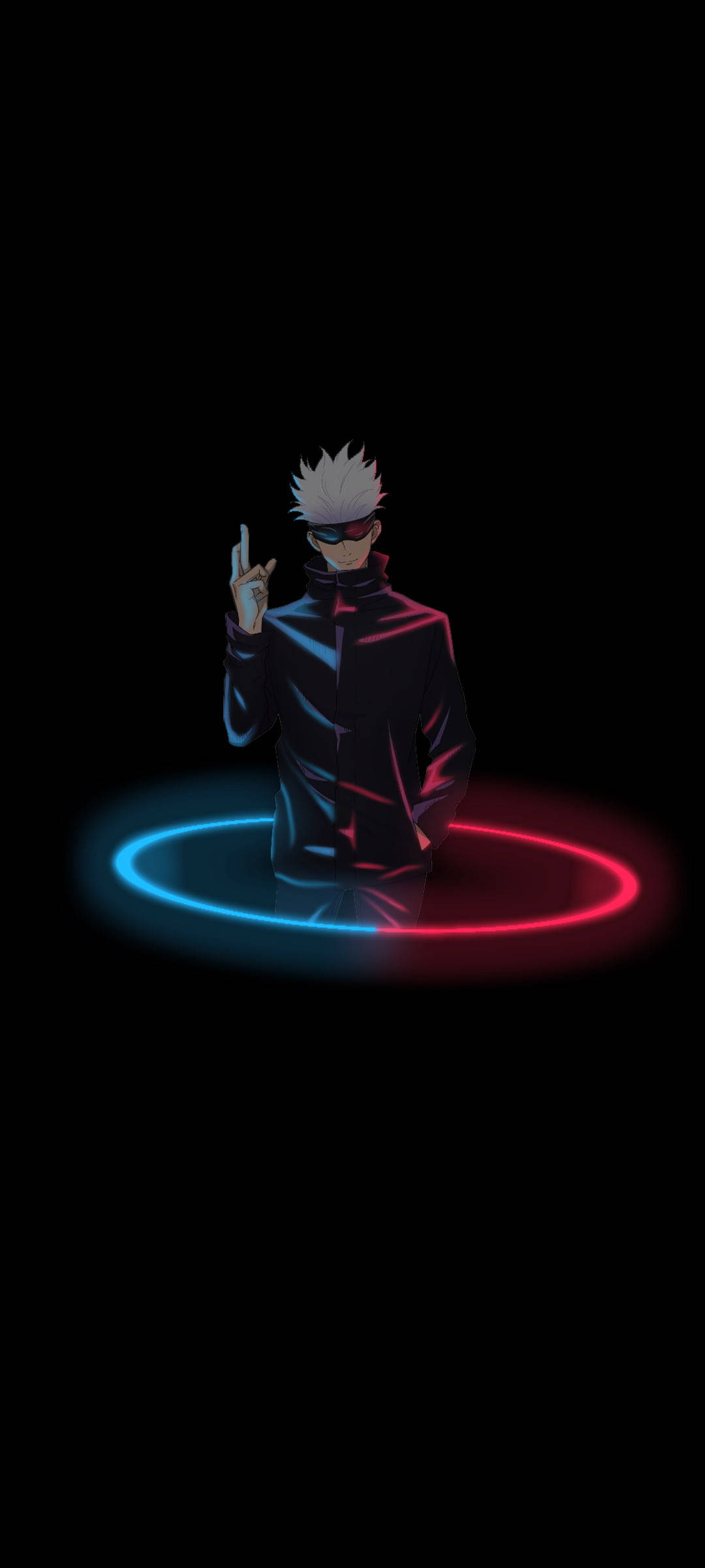 Siyah Anime Gojo Saturo Duvar Kağıdı