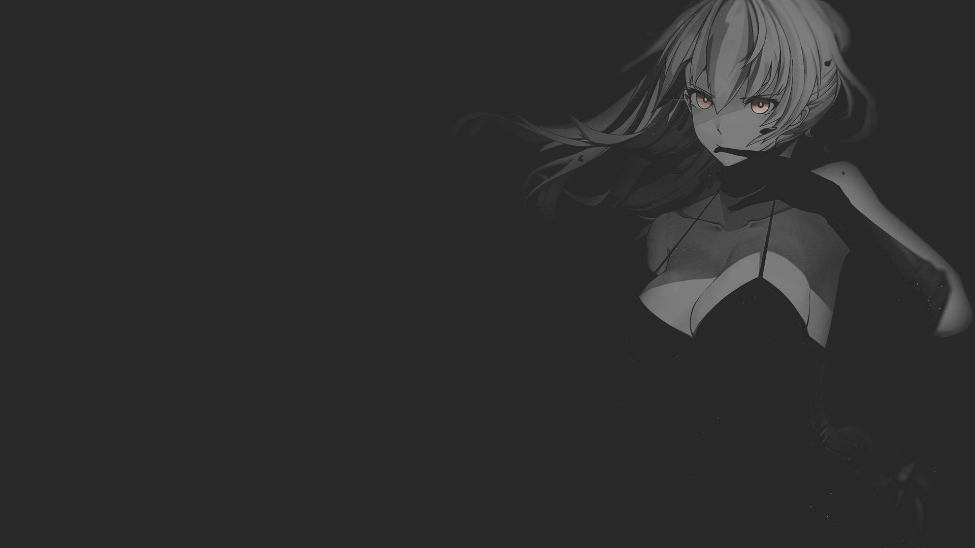 Siyah Anime Kılıç Ustası Duvar Kağıdı